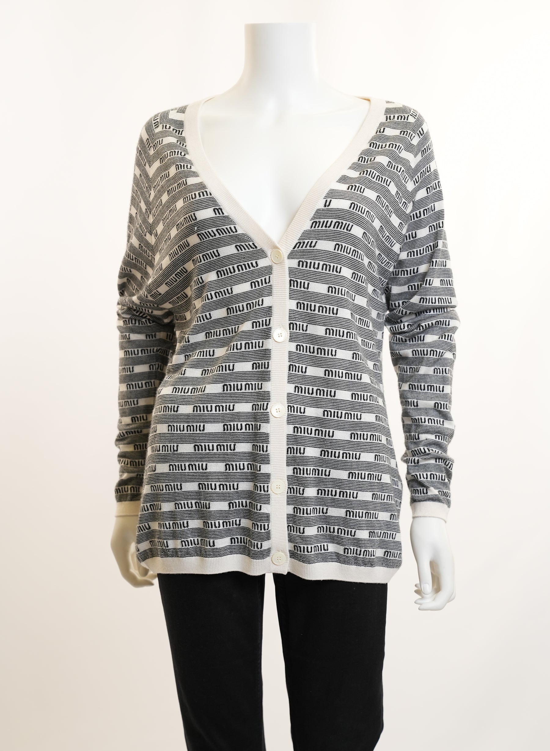 Miu Miu Monogram Sweater Cardigan