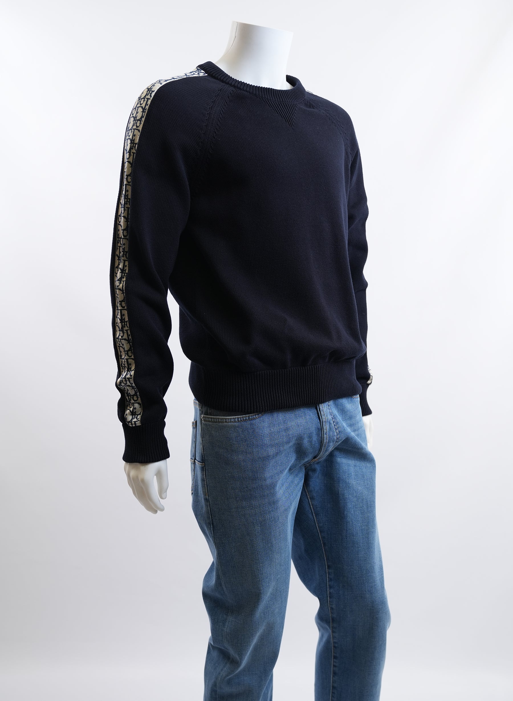 Christian Dior Deep Blue Cotton Jersery Sweater