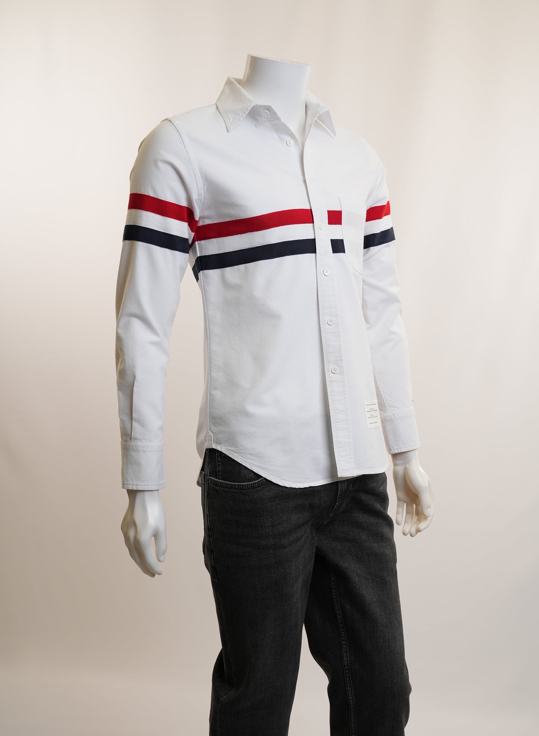Thom Browne White Button-Down Shirt