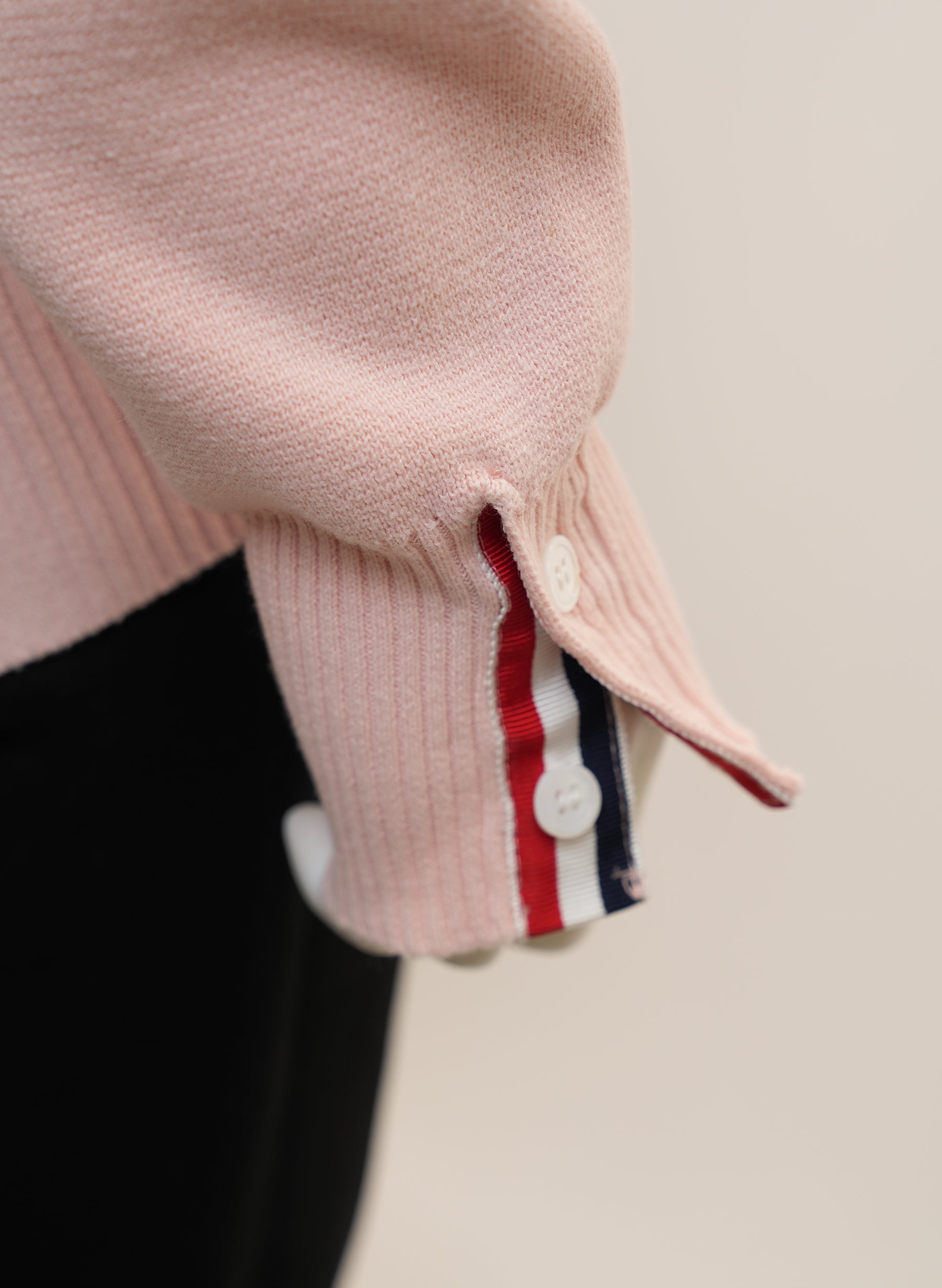 Thom Browne Pink 4-Bar Stripe Cardigan