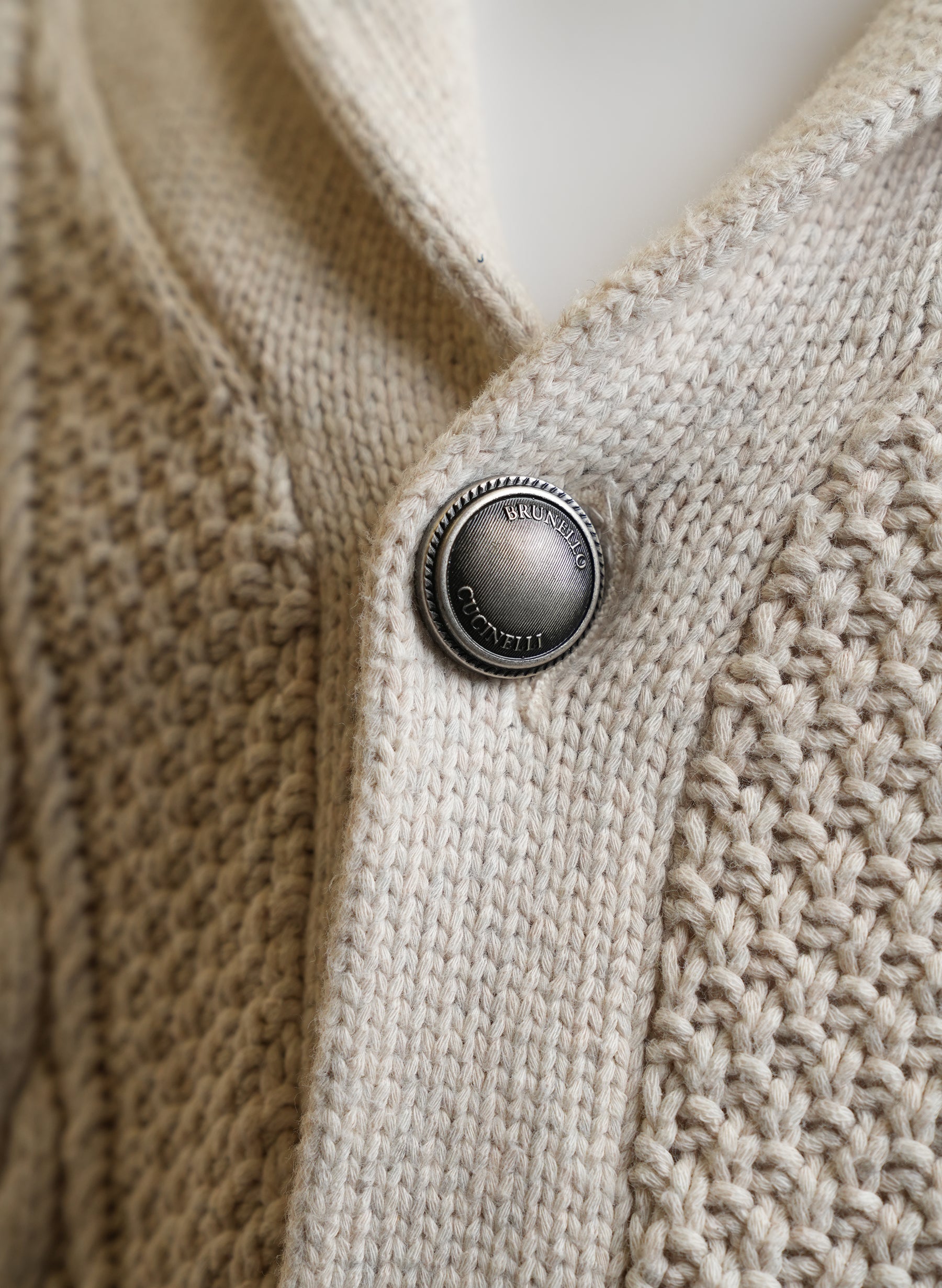 Brunello Cucinelli Cable Yarn Cashmere Cardigan