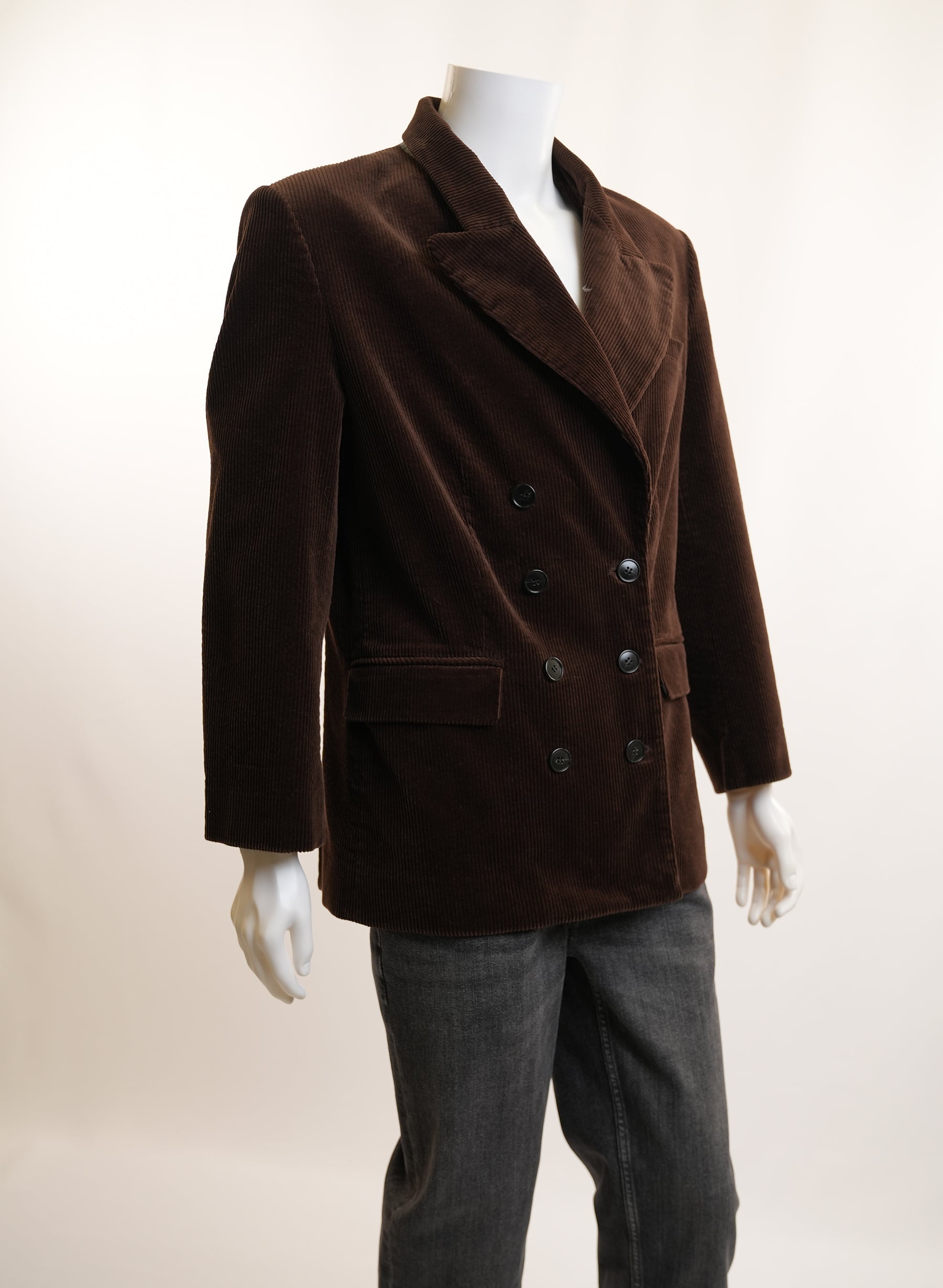 Khaite Brown Double-Breasted Blazer