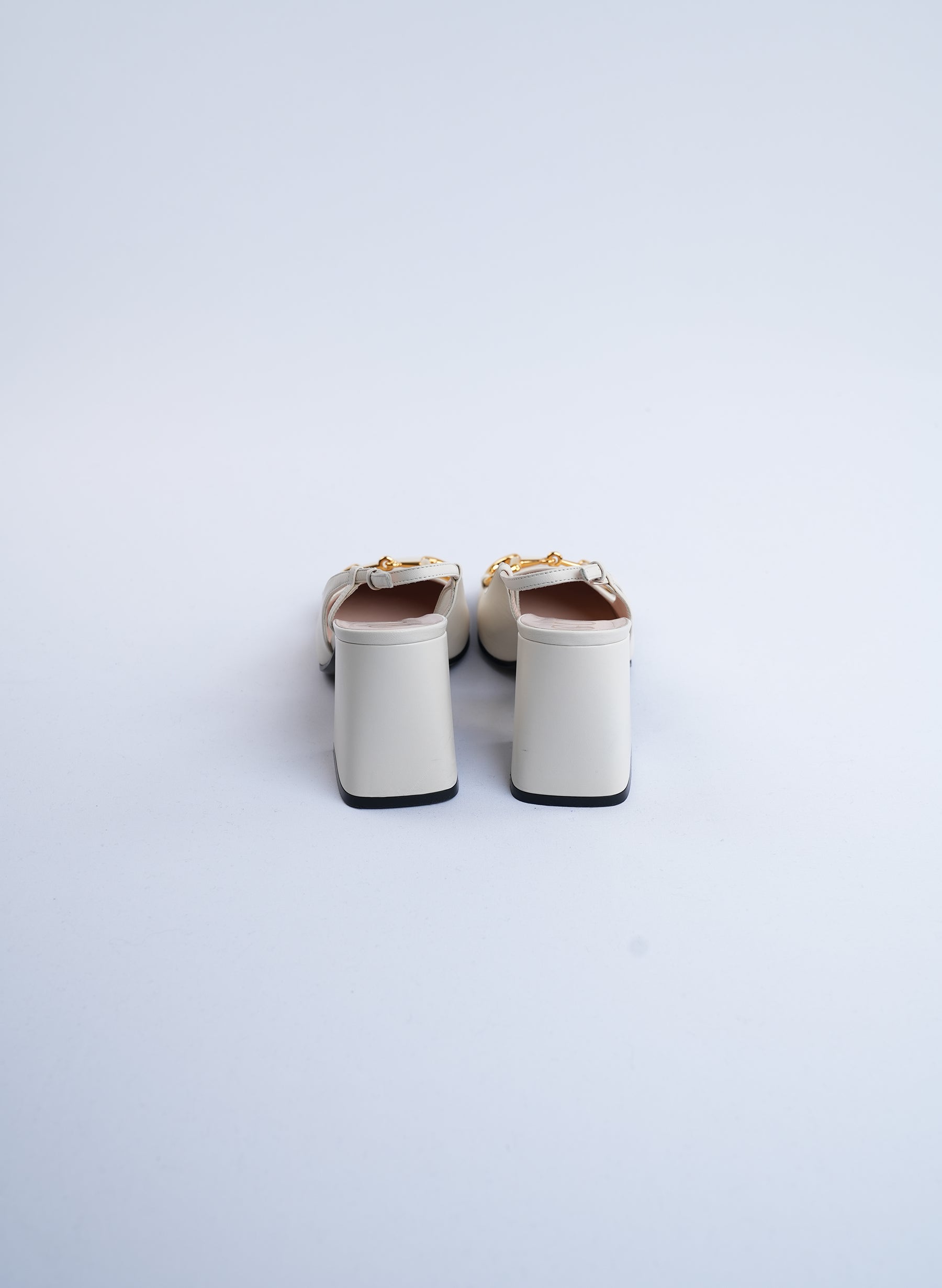 Gucci Horsebit Mid Heel Slingback Pumps