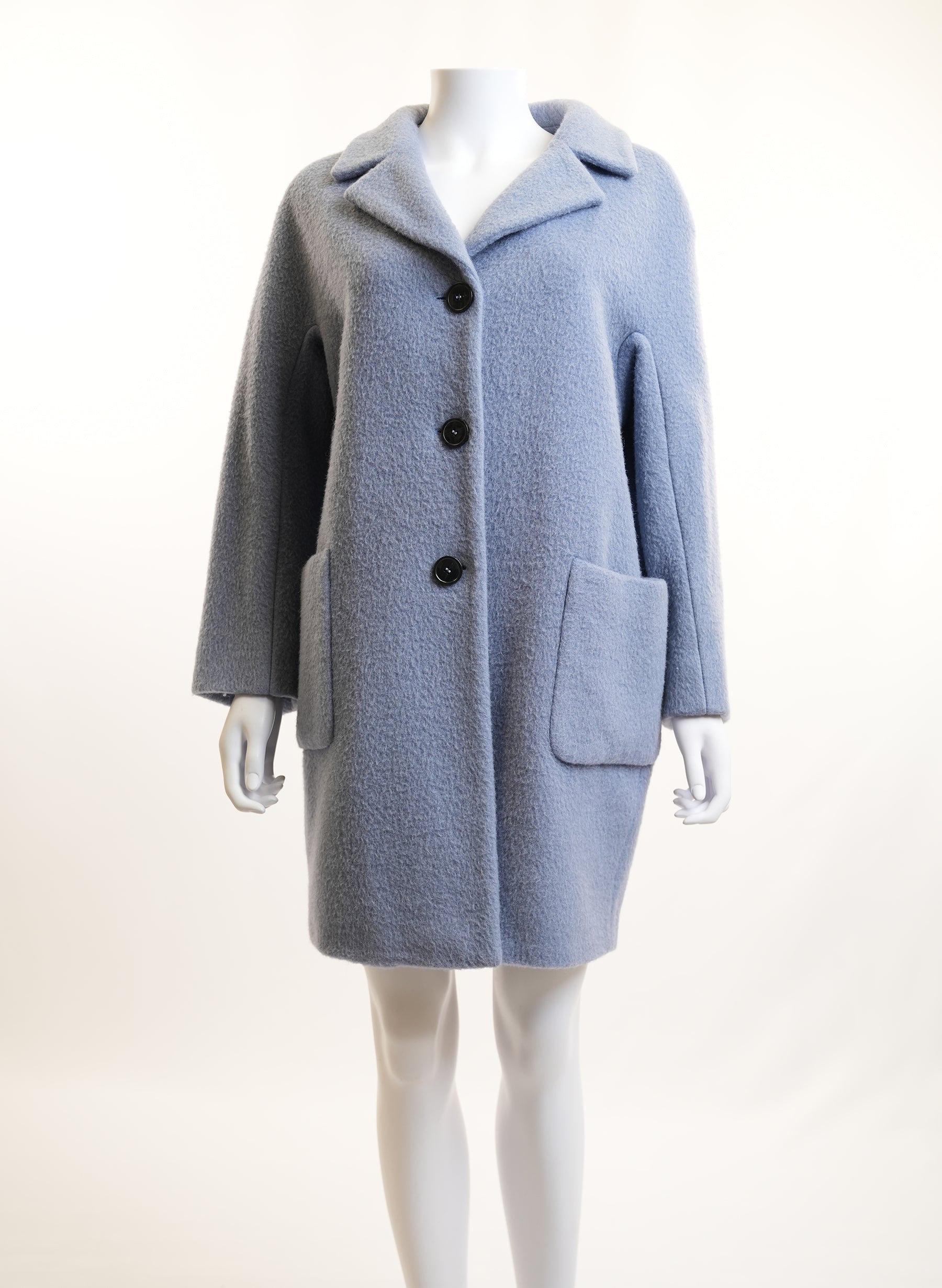 Max Mara Blue Wool Coat