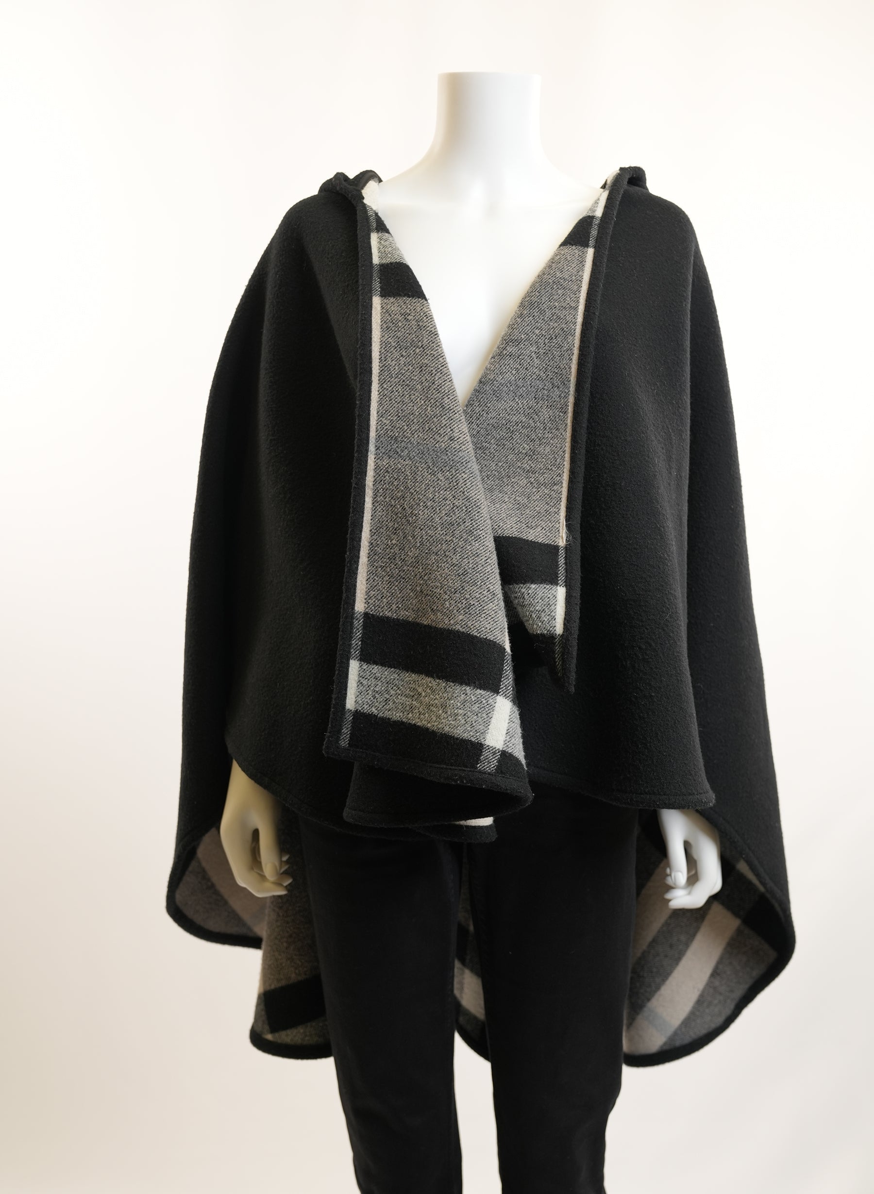 Burberry Hooded Cashmere Shawl