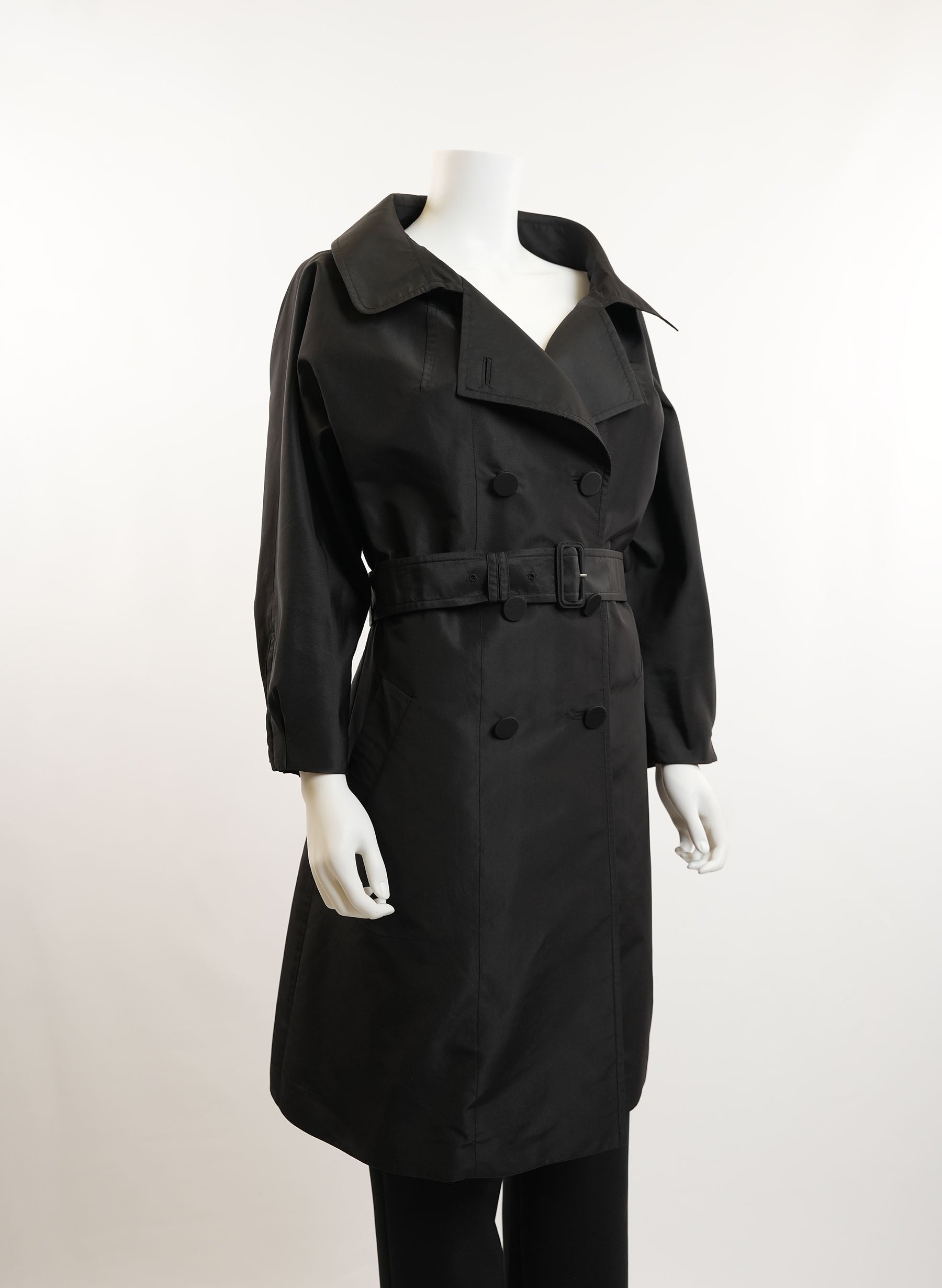 Trench-coat Prada en nylon ceinturé