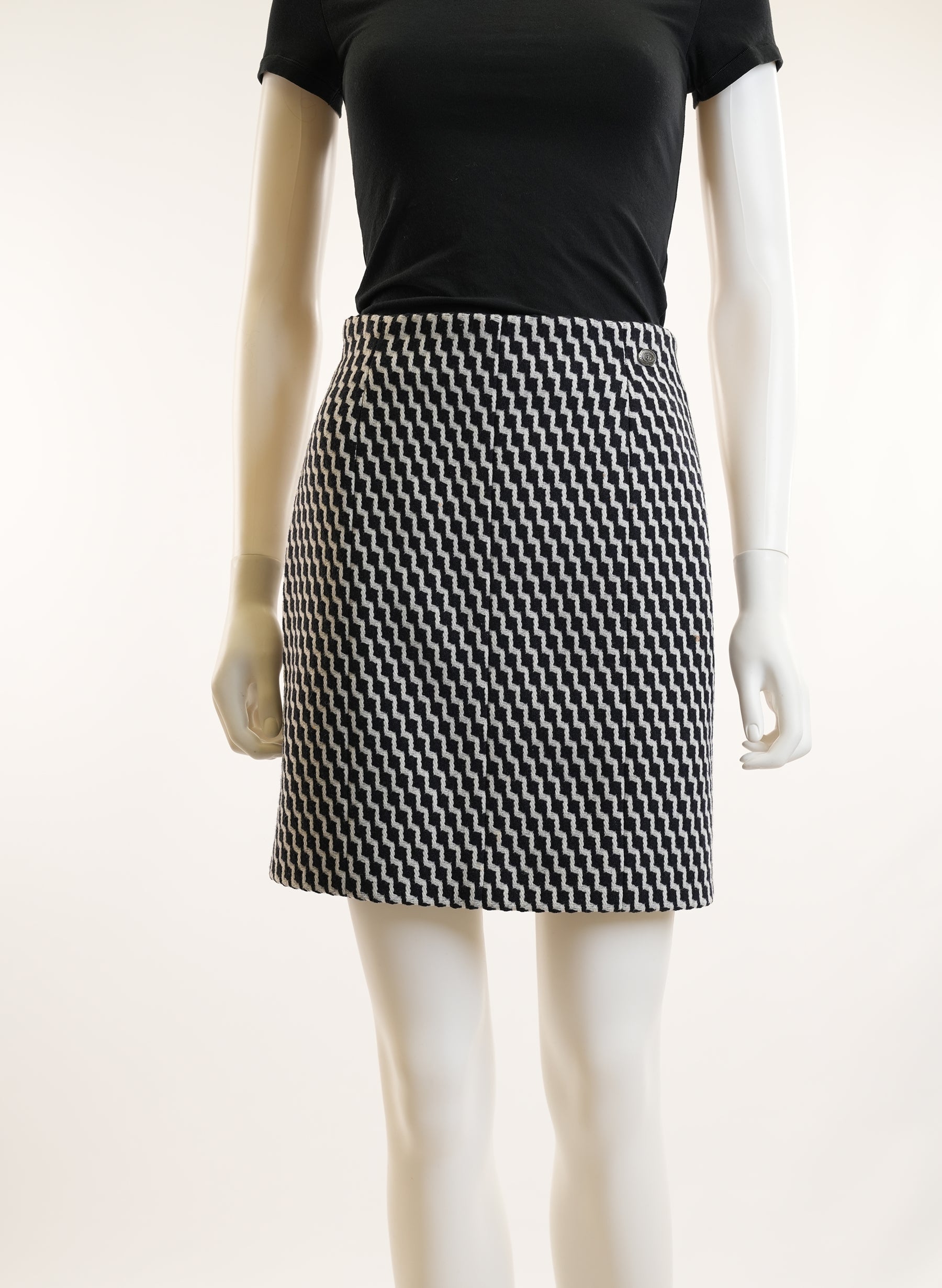 Chanel Wool Mini Skirt