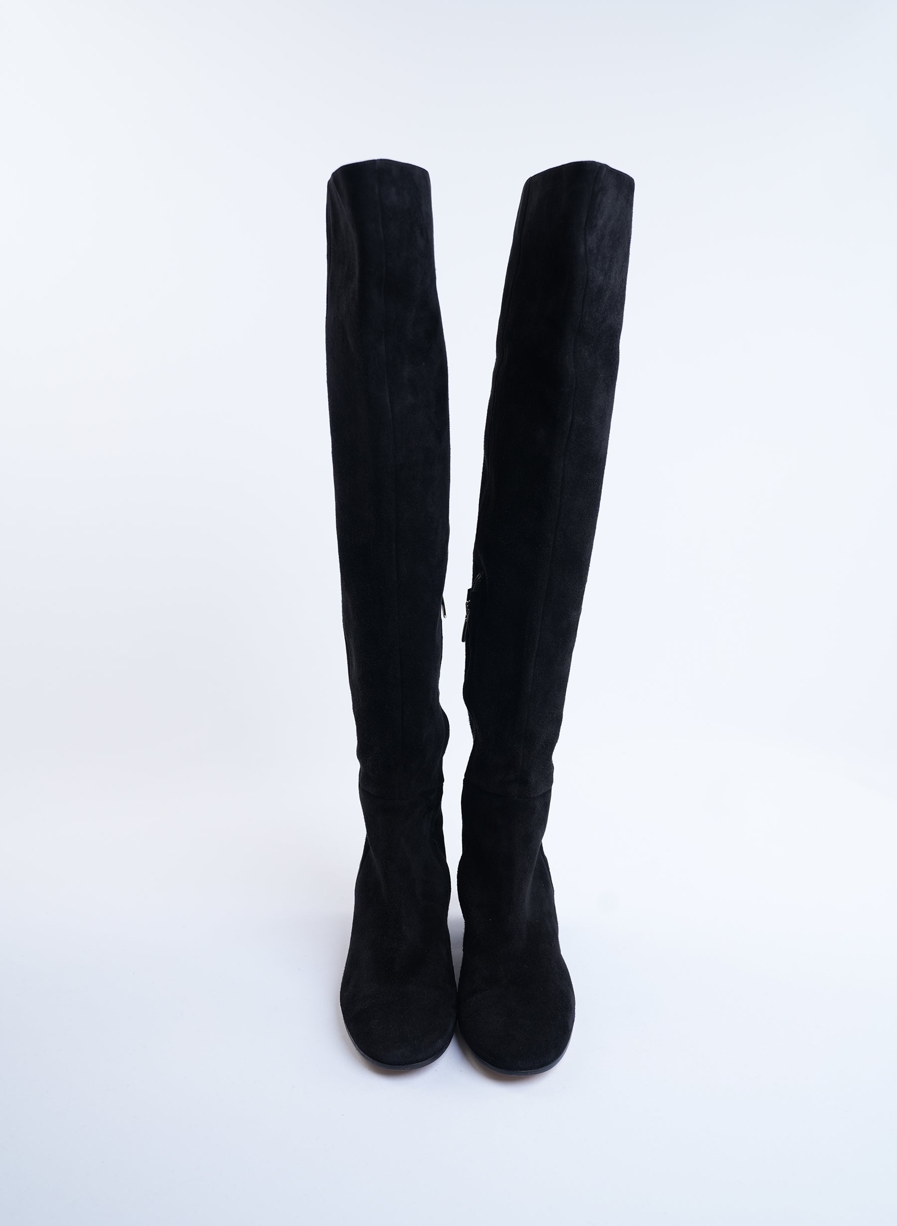 Gianvito Rossi Long Black Suede Boots