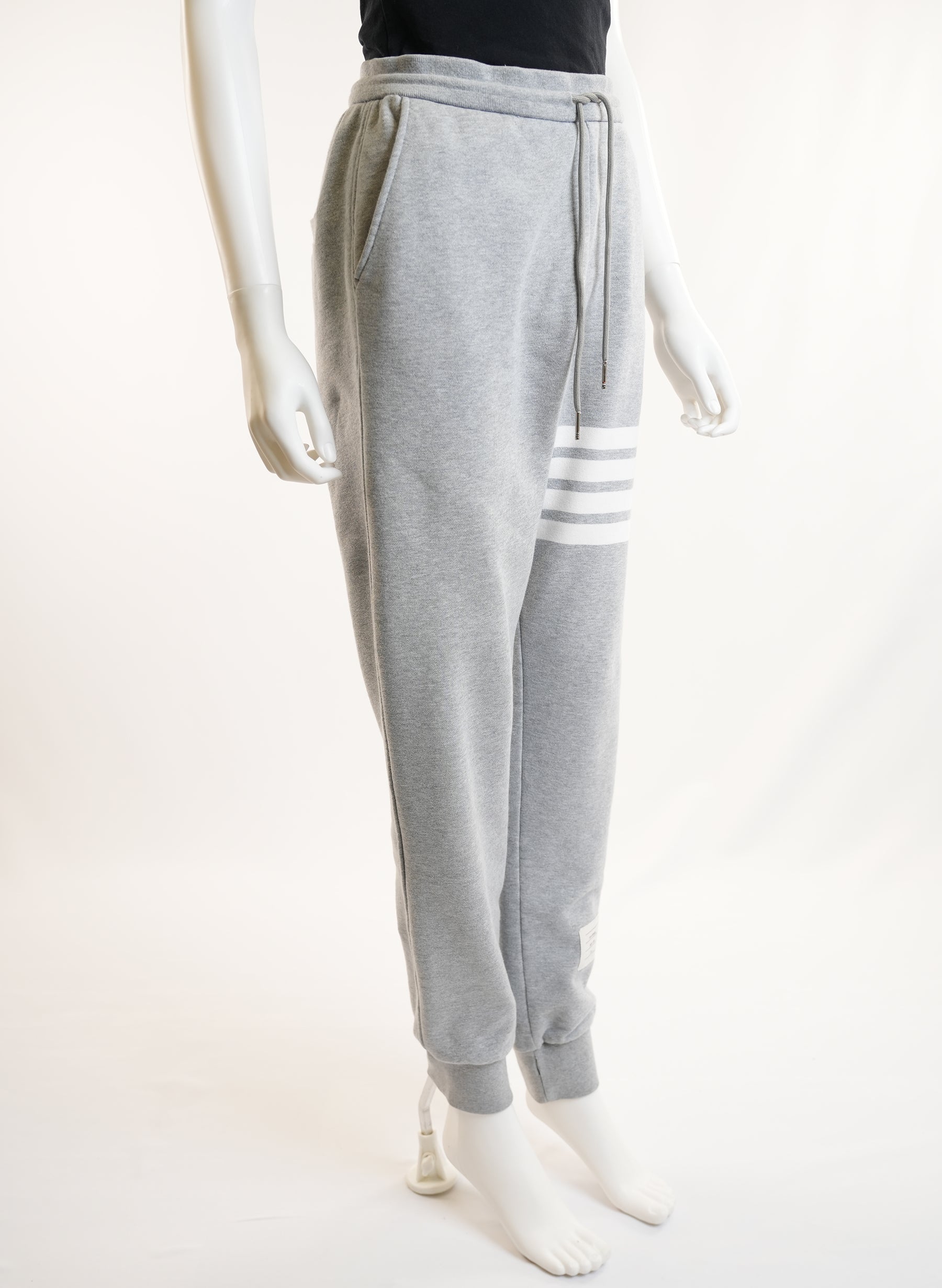 Thom Browne Grey 4-Bar Classic Jogger Sweatpants