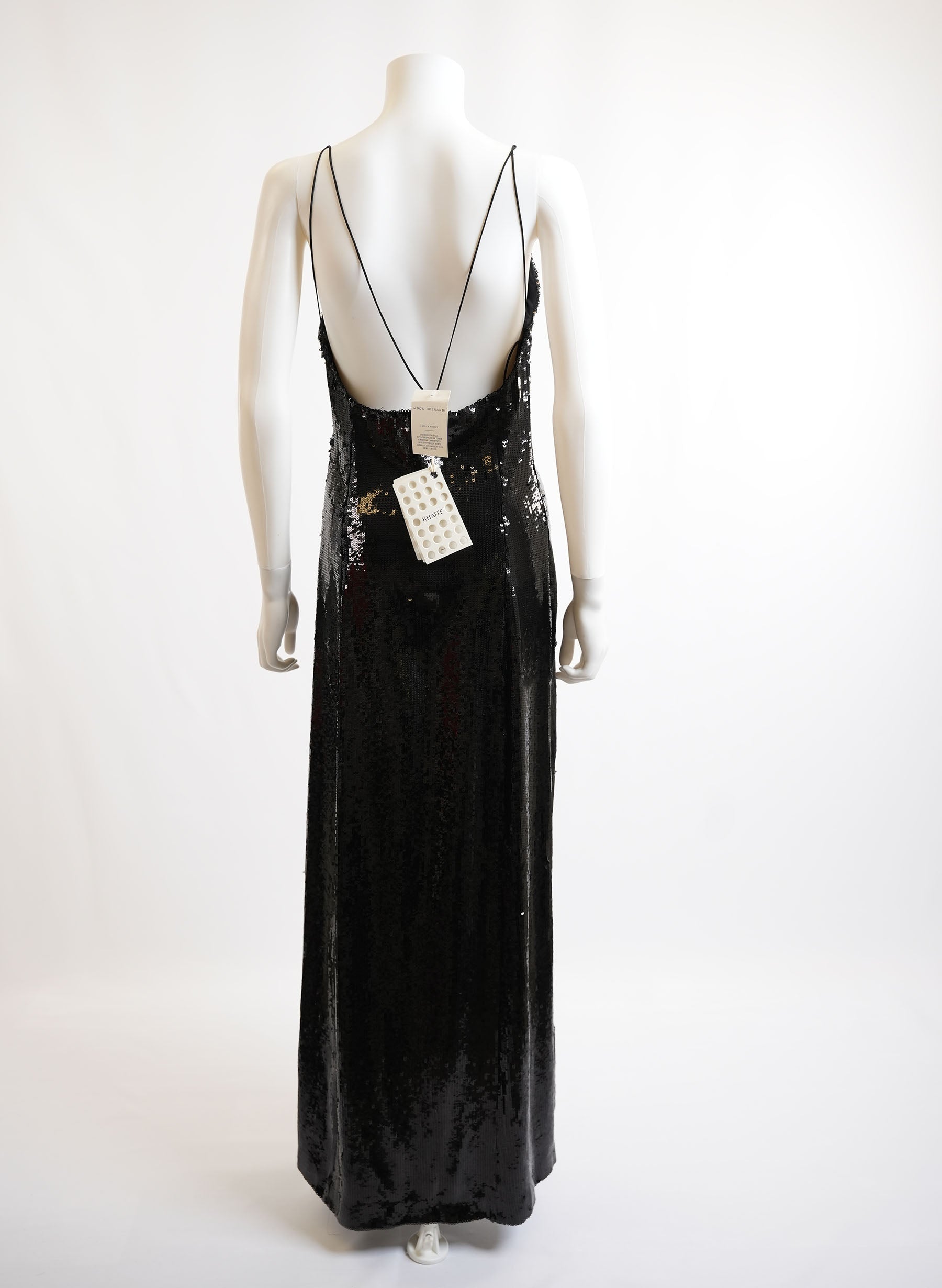 Robe longue à sequins Khaite