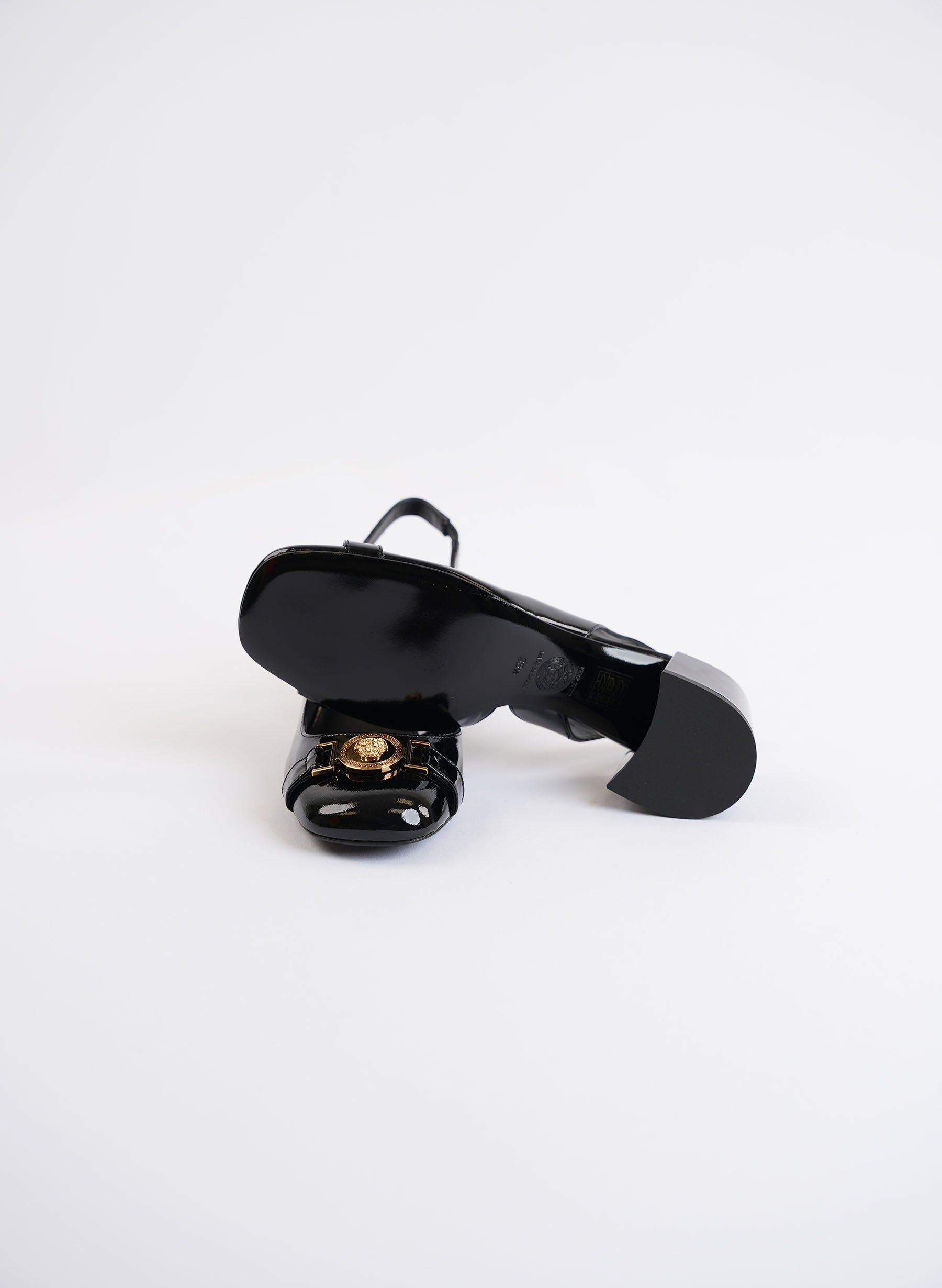 Versace Slingback Patent Leather Heels
