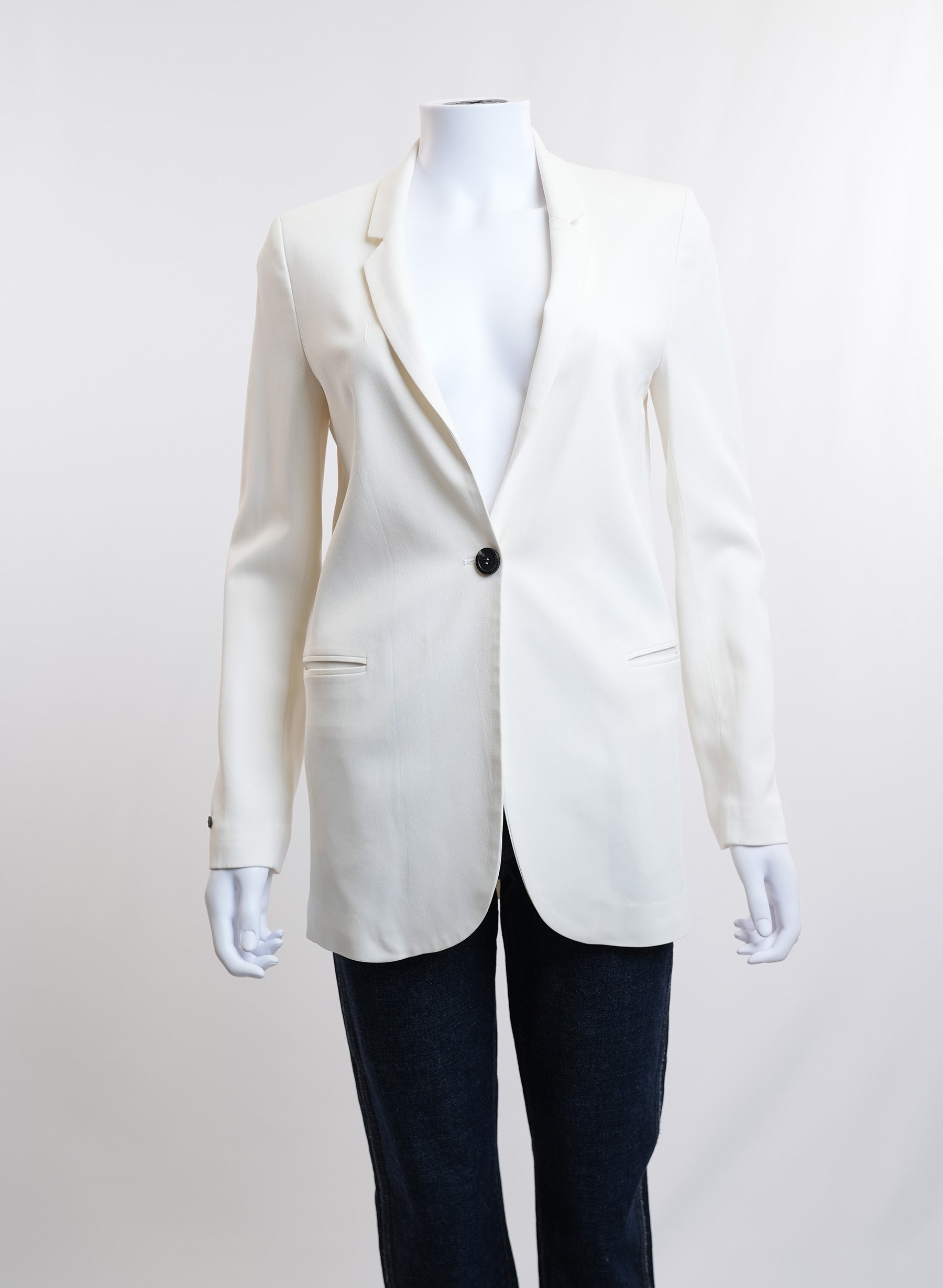 Prada Cream Single Button Blazer