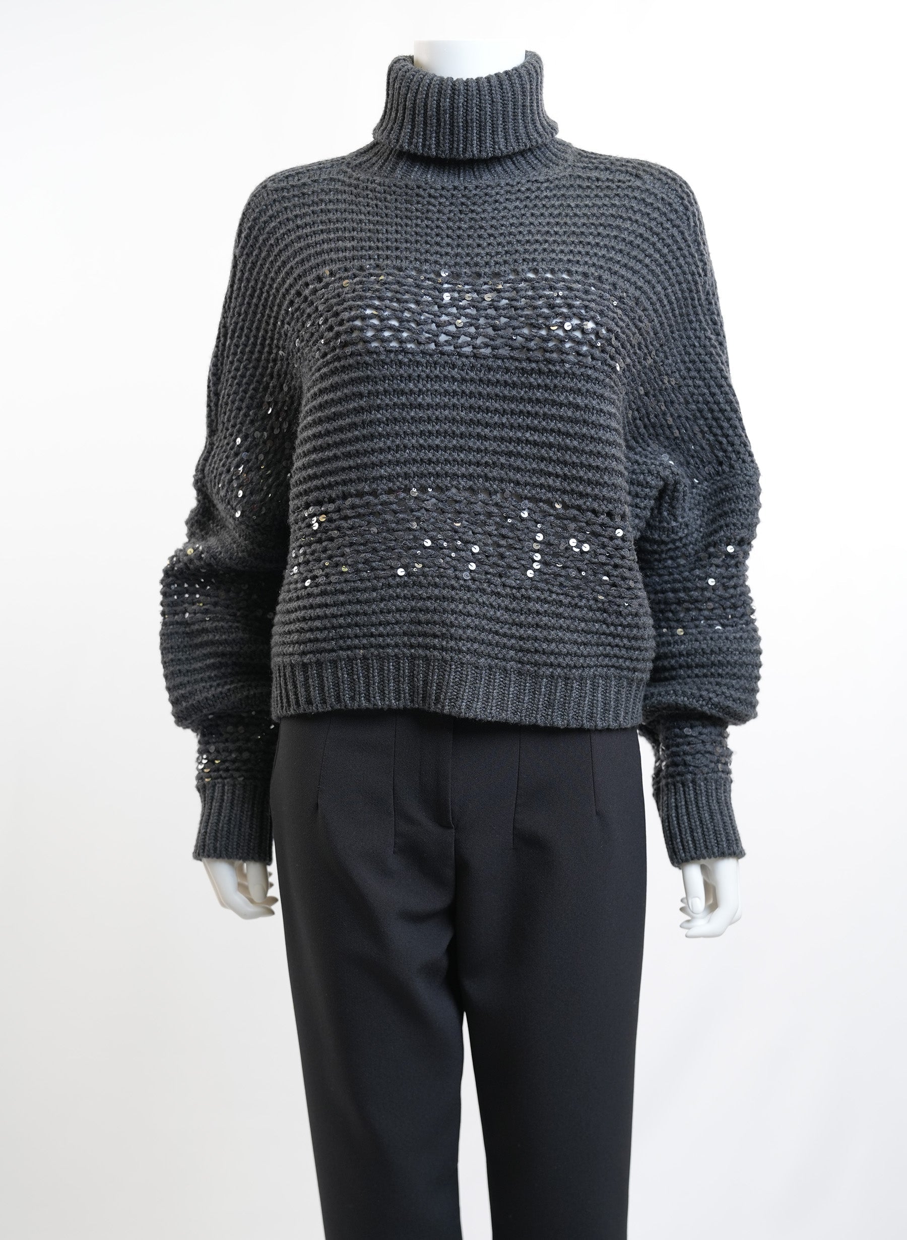 Brunello Cucinelli Dark Grey Sweater