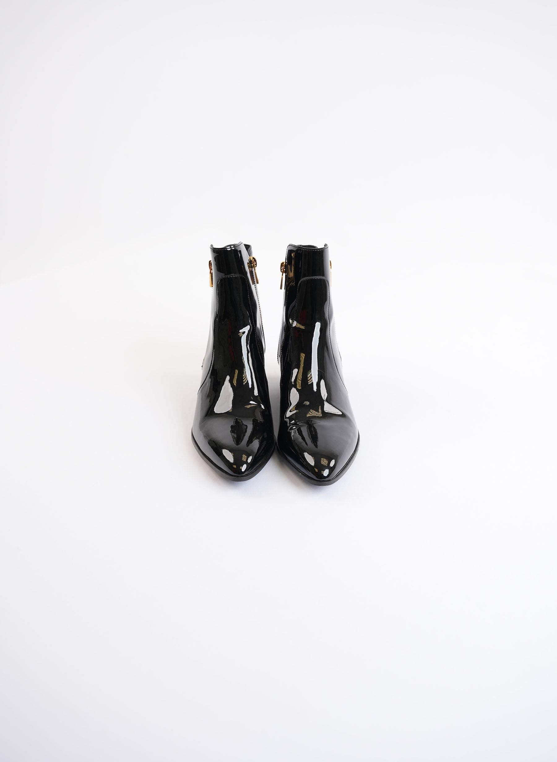 Bottines Balmain Roxie en cuir verni