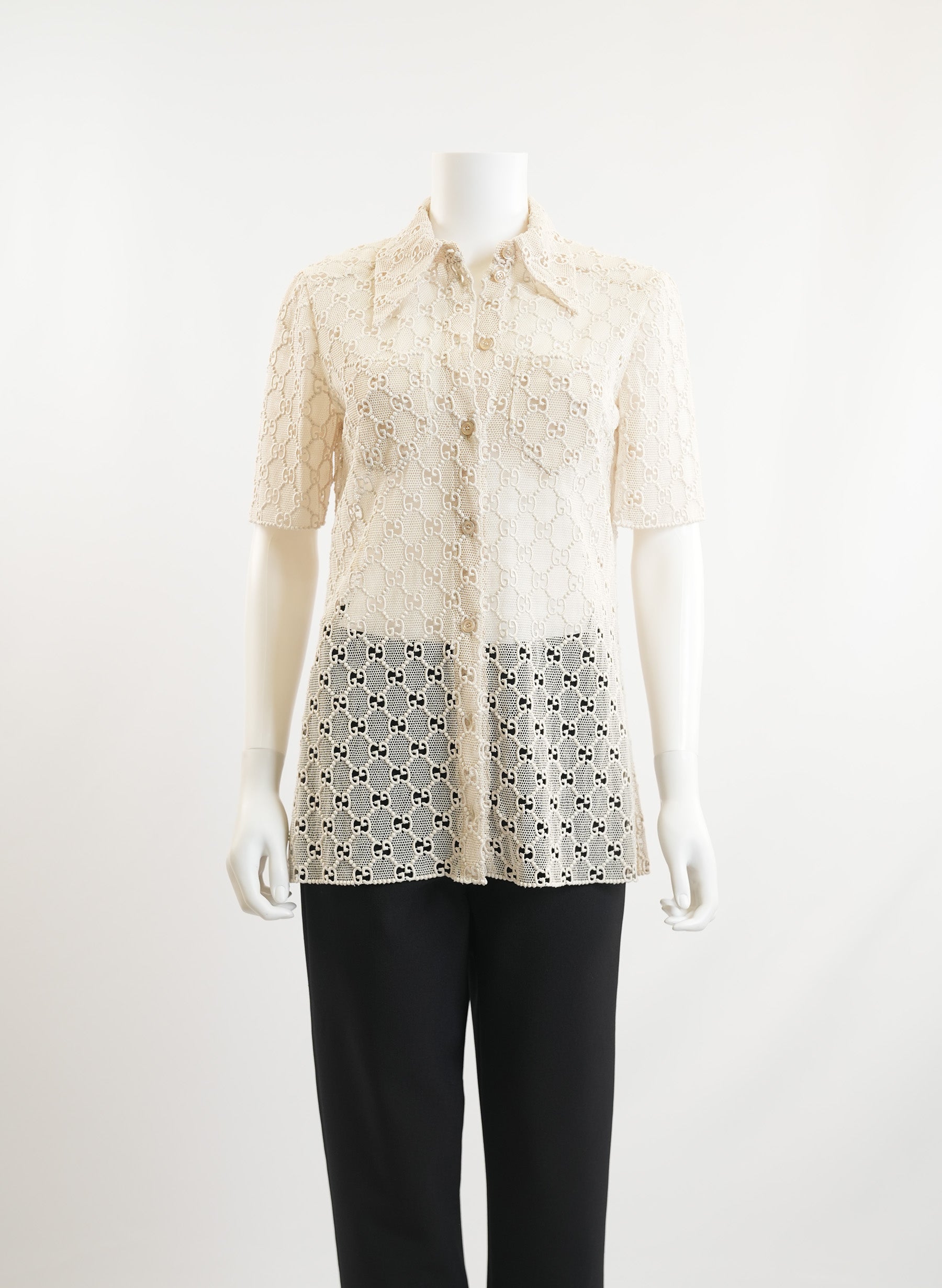 Chemise Gucci GG en macramé