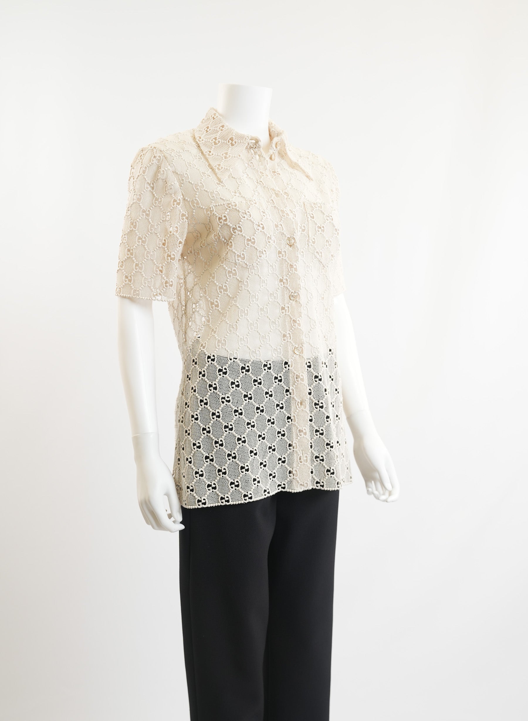 Chemise Gucci GG en macramé