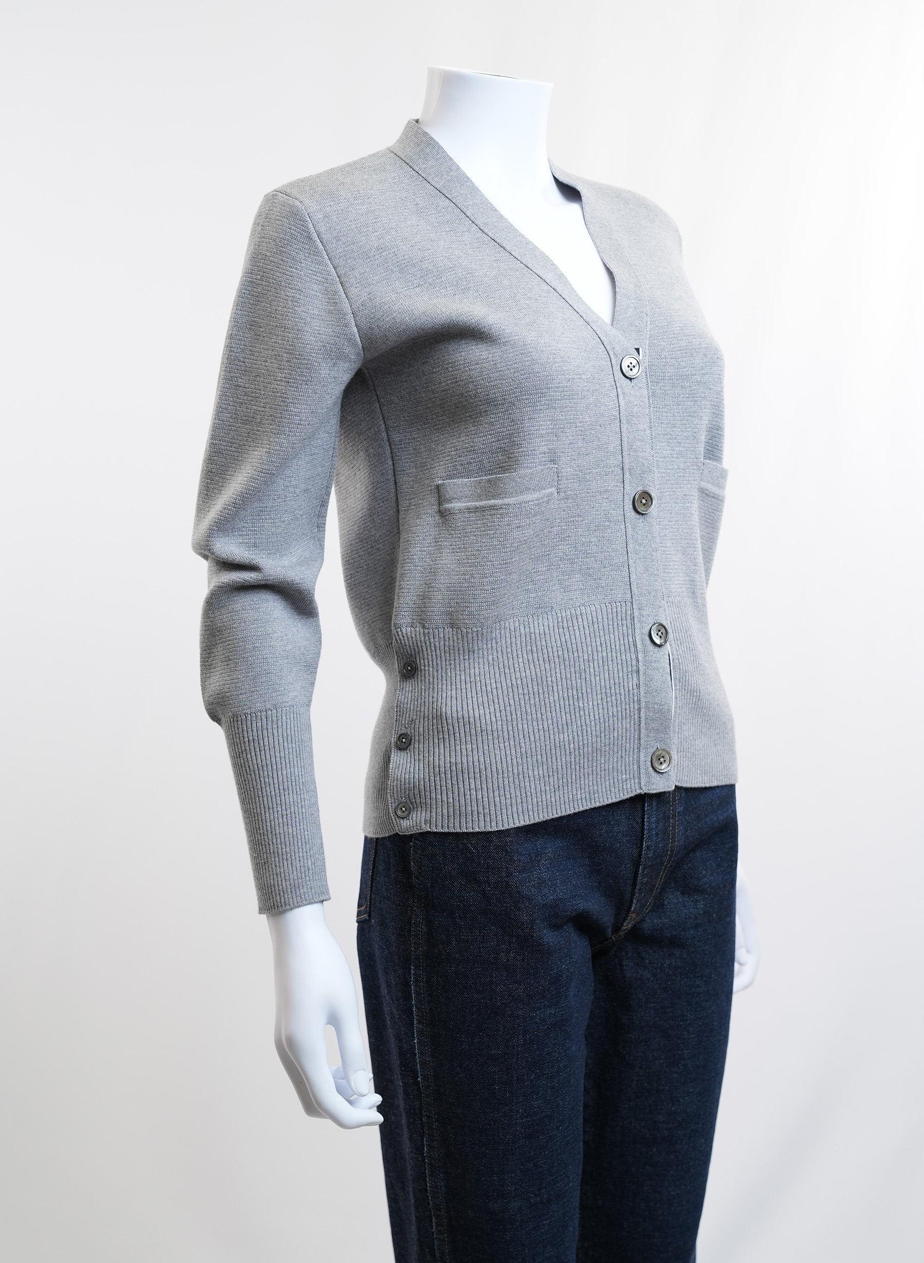 Thom Browne Grey Cardigan