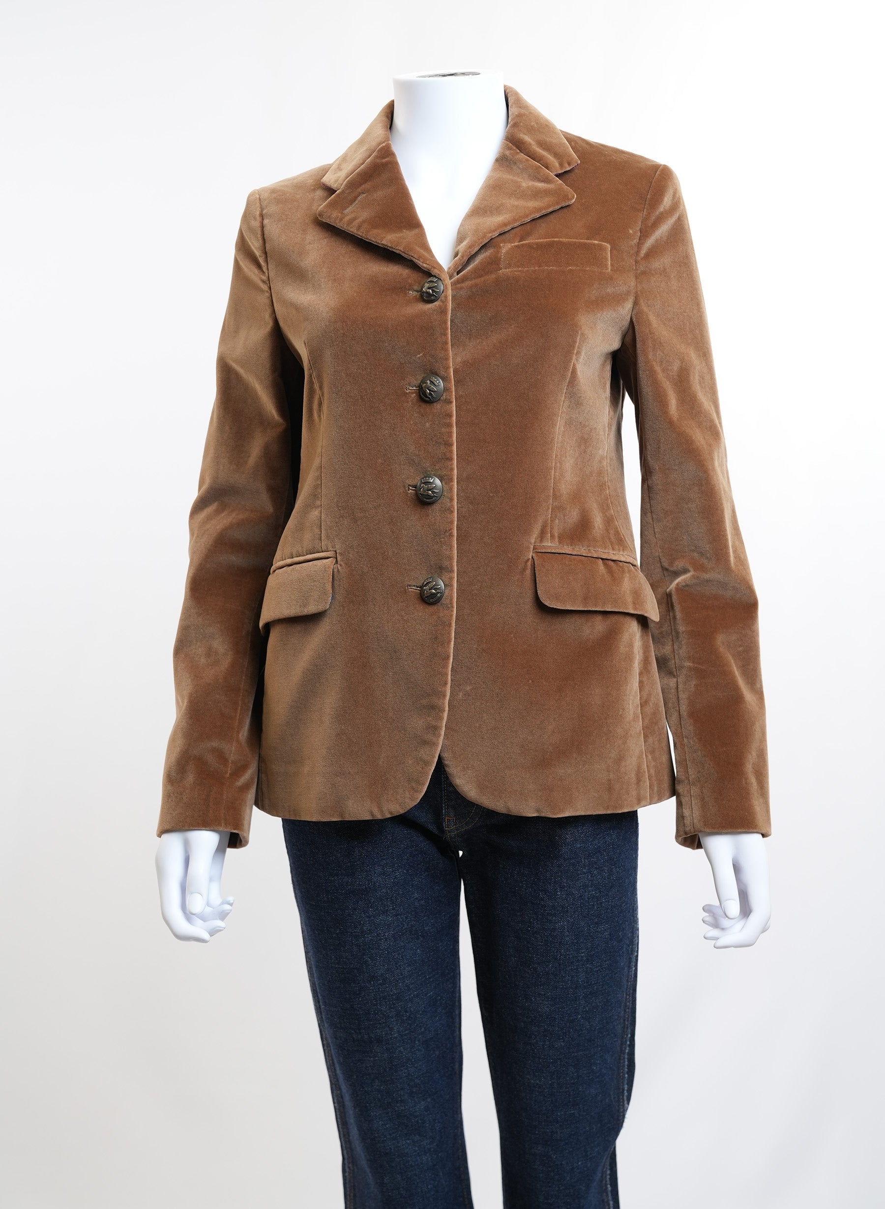 Etro Brown Velvet Blazer