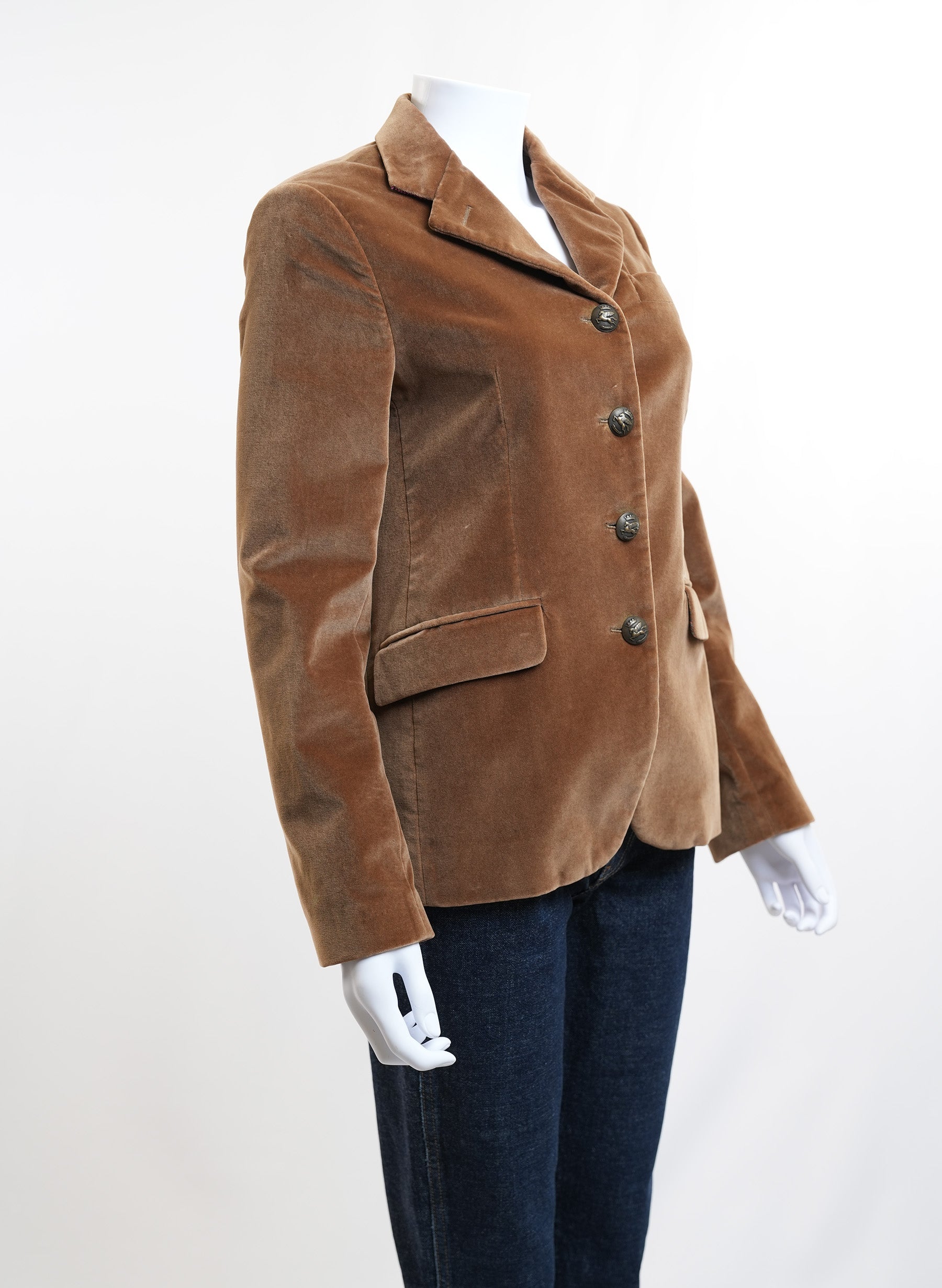 Etro Brown Velvet Blazer