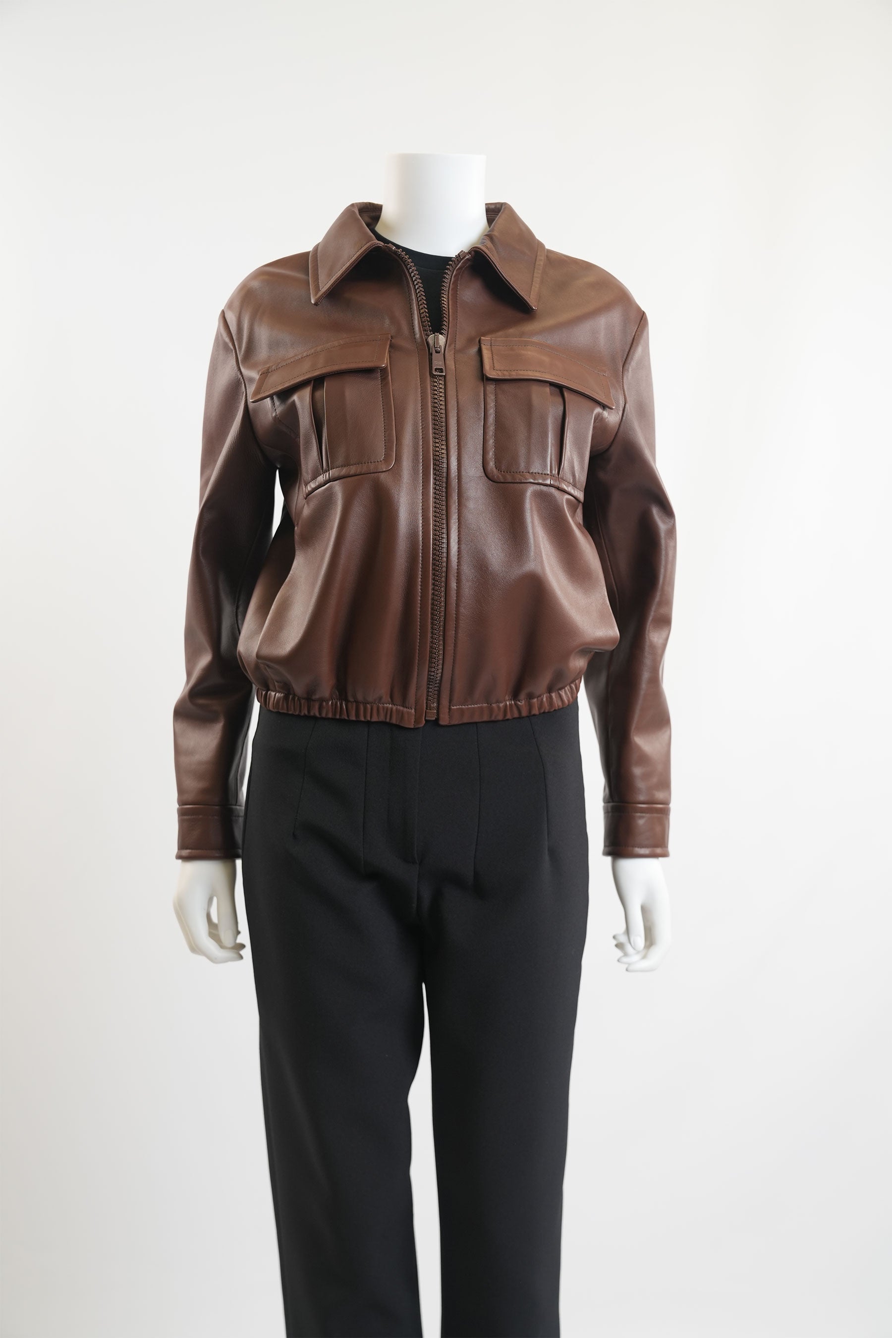 Veste en cuir Prada