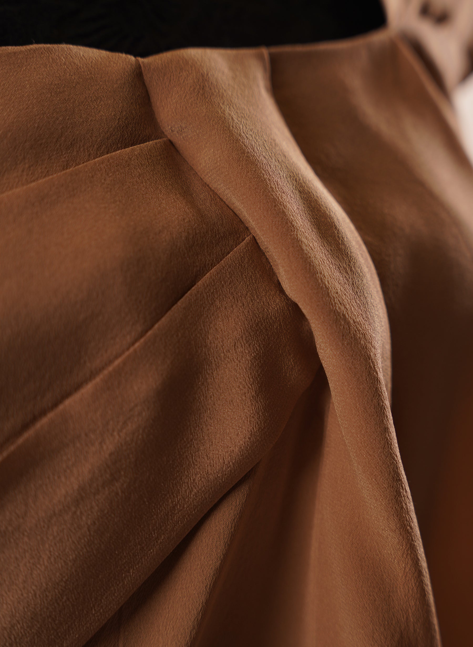 Chemisier asymétrique sans manches en soie Fendi