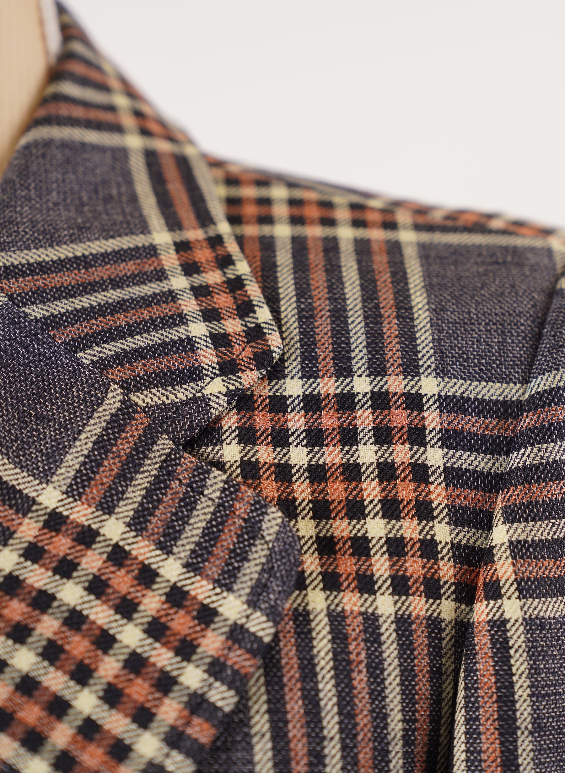 Blazer à carreaux Gucci en lin et soie mélangés