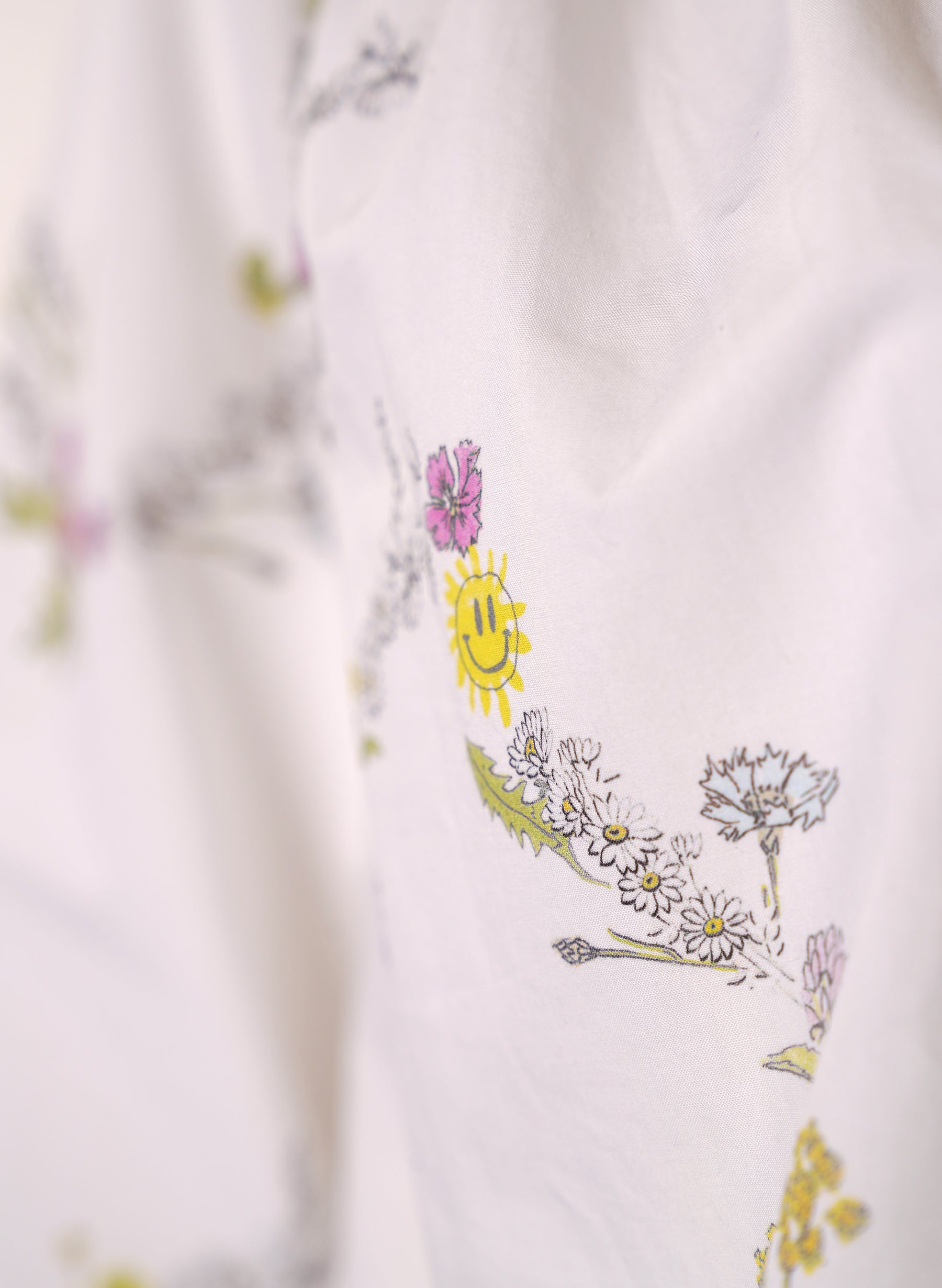 Robe droite Ganni en coton biologique à fleurs