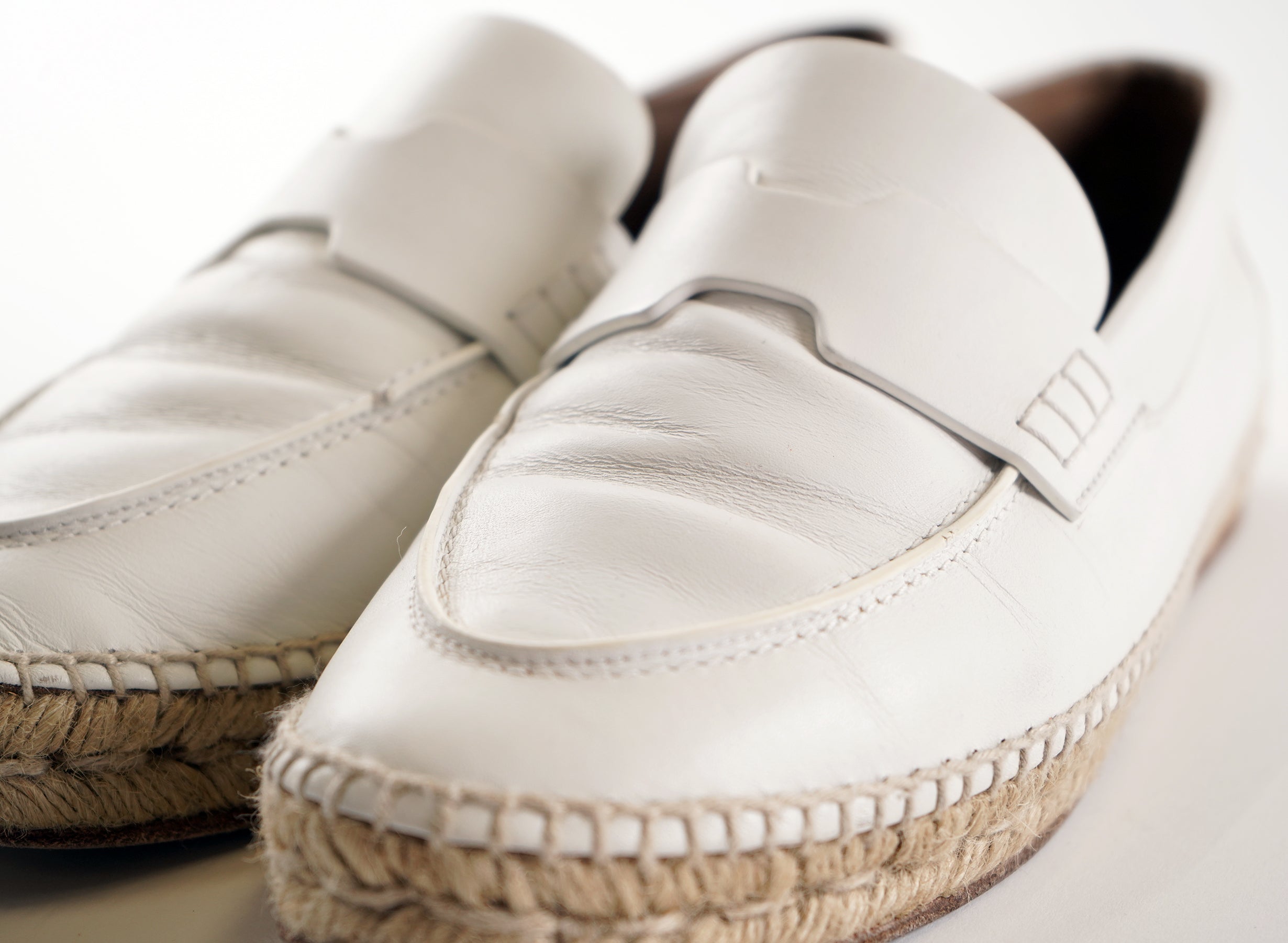 Espadrilles Hermès en cuir de veau Trip