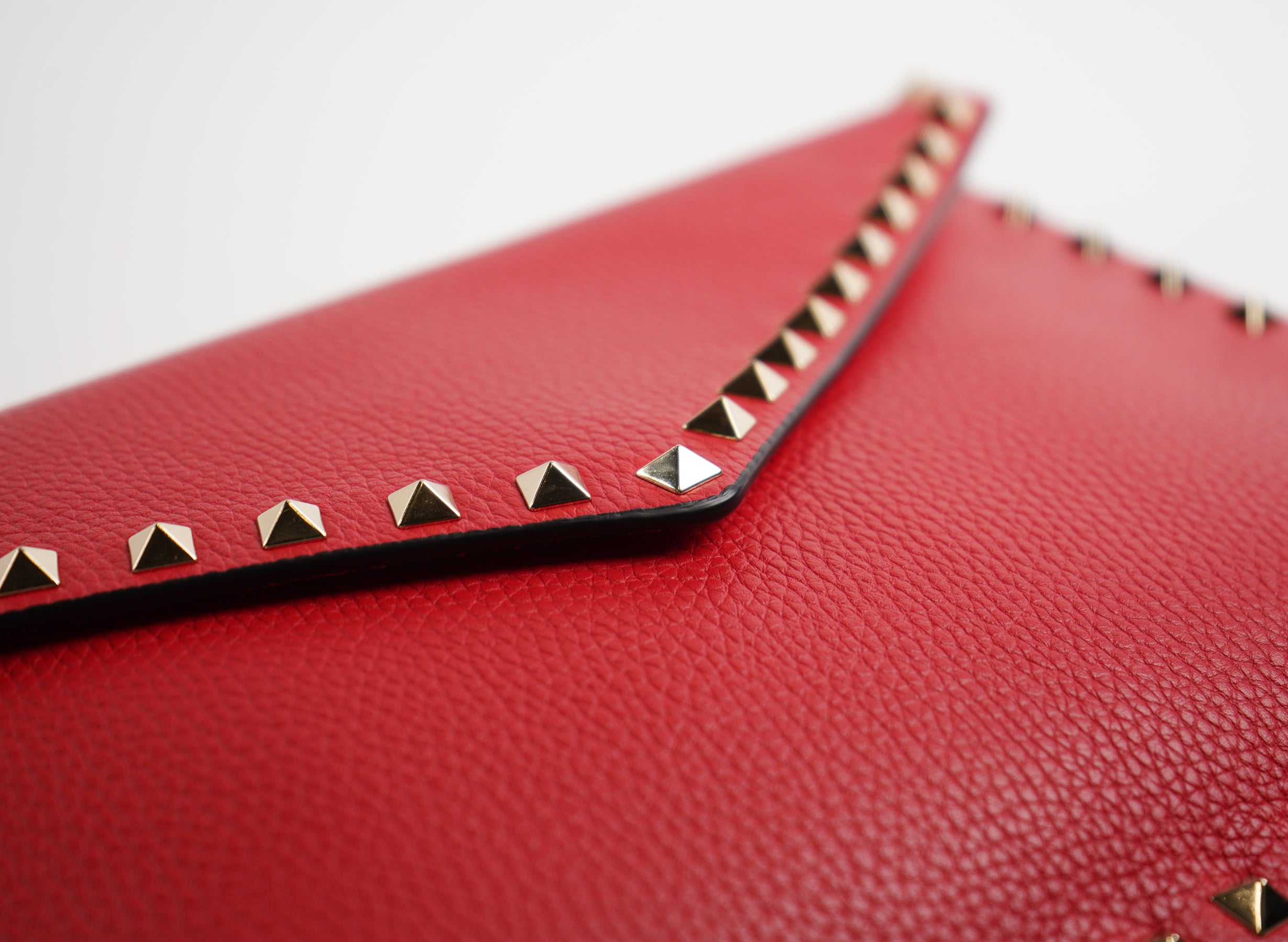 Pochette en cuir Valentino Rockstud grand format