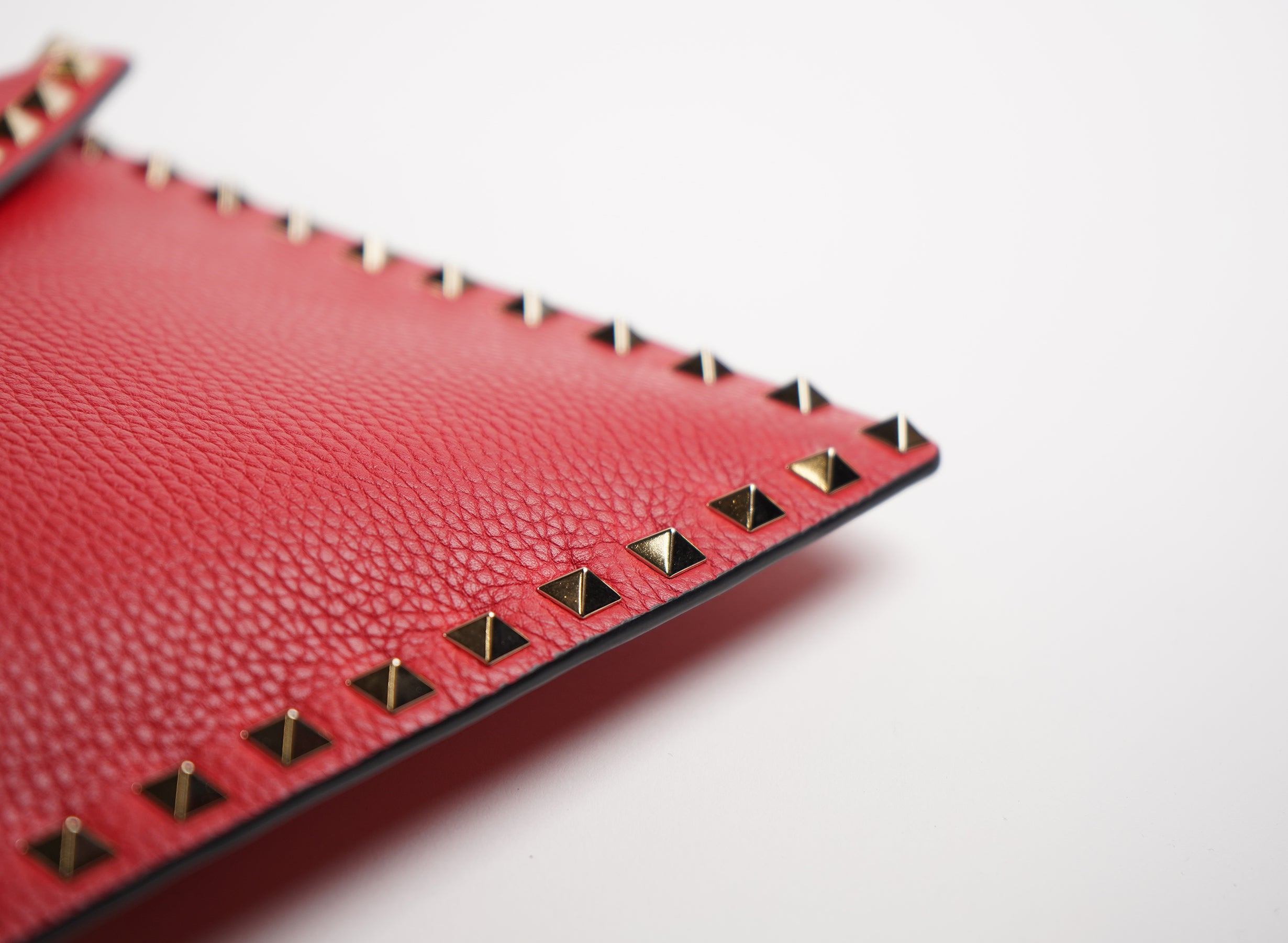 Pochette en cuir Valentino Rockstud grand format