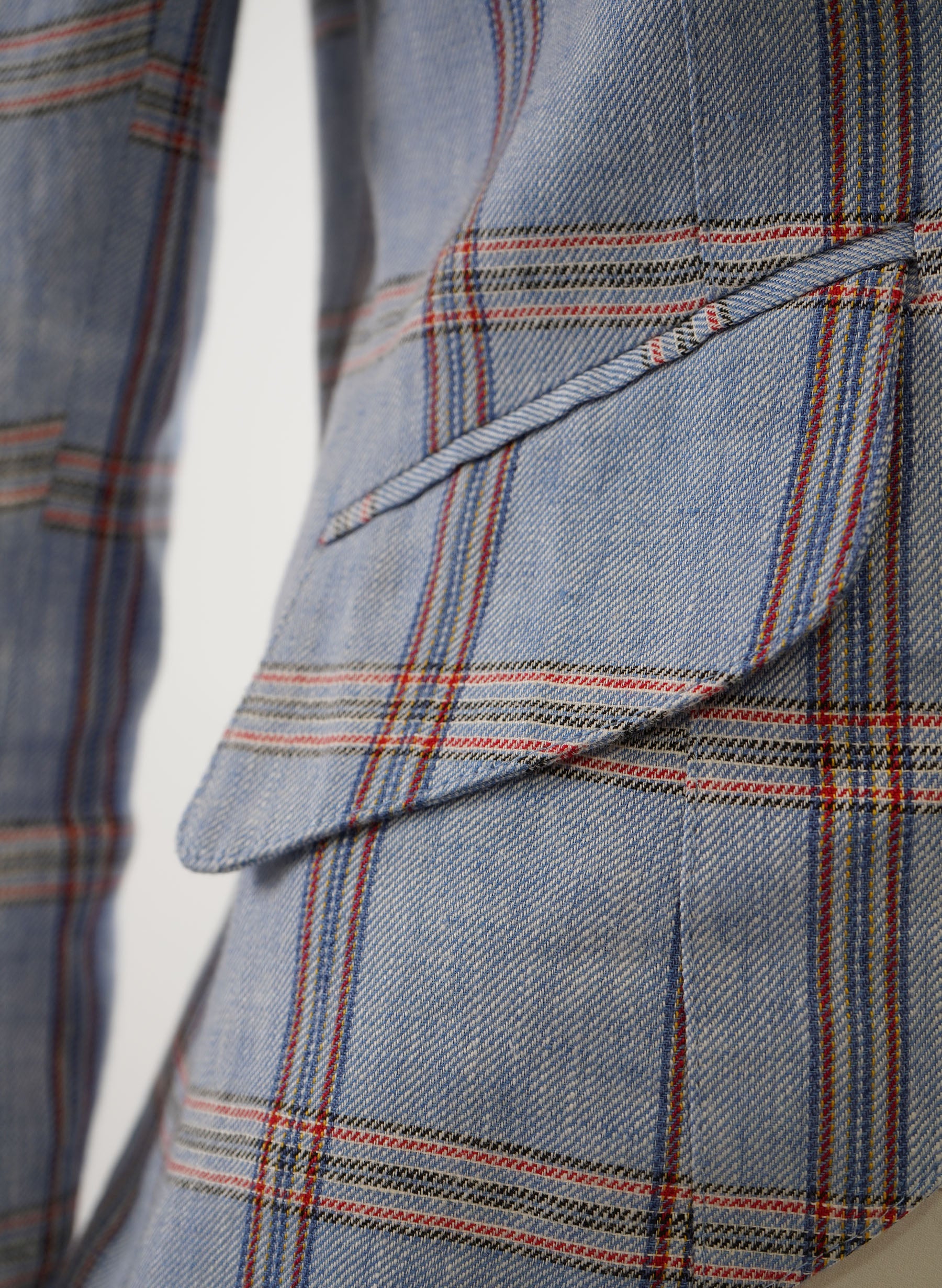 Smythe Plaid Print Blazer