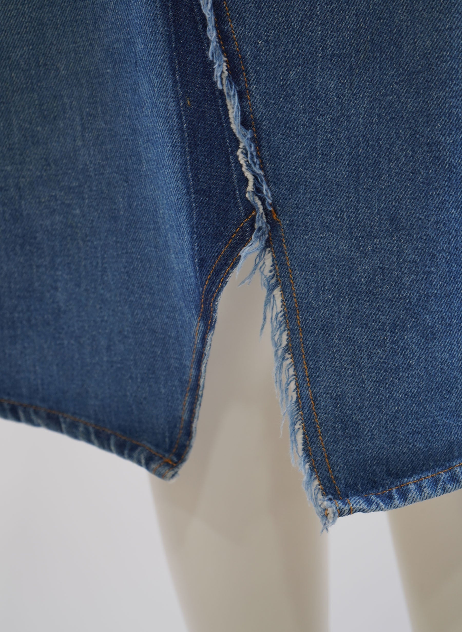 Jupe en jean trapèze taille haute MM6 Maison Margiela