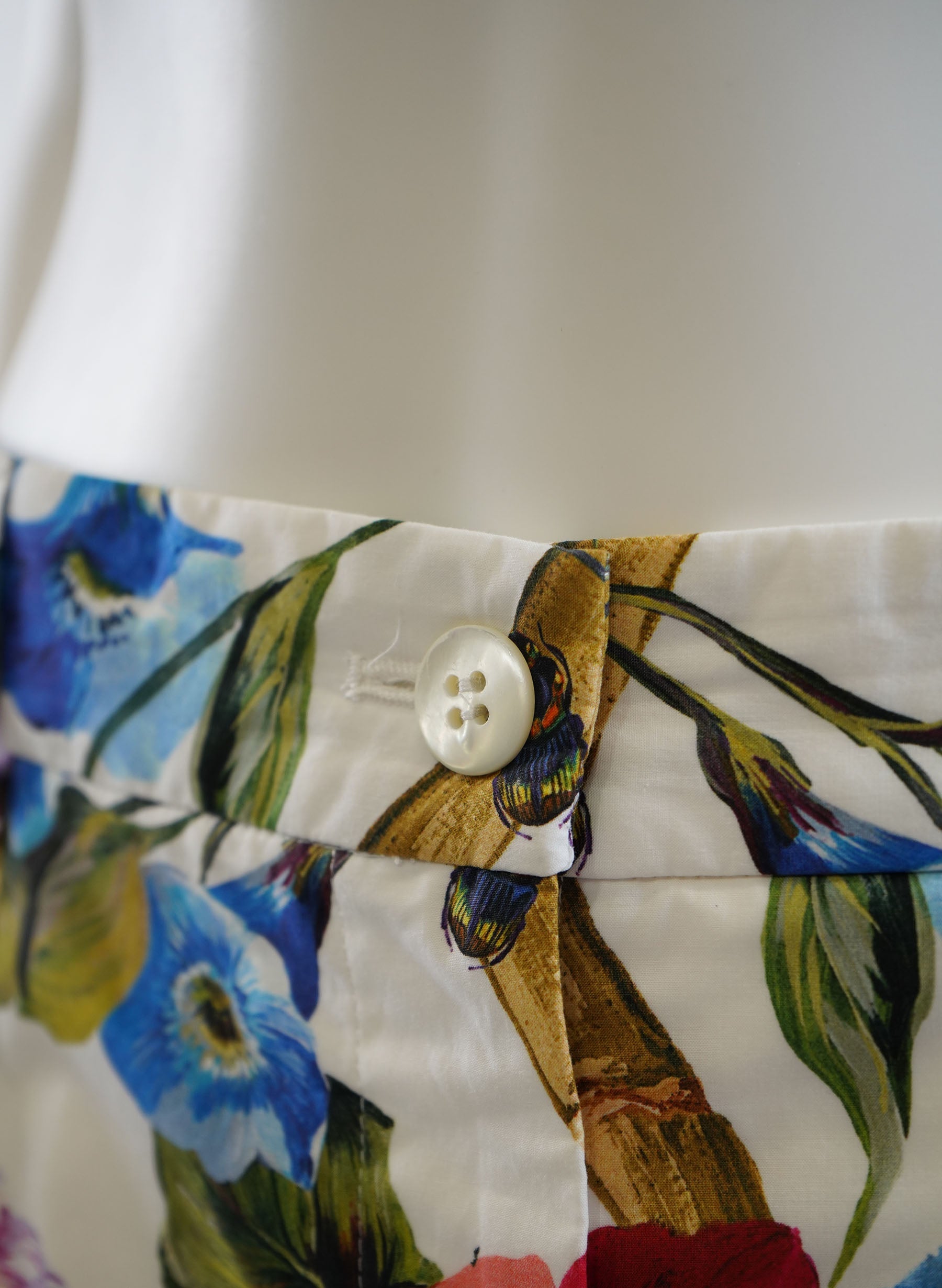 Short en popeline de coton à imprimé floral Dolce & Gabbana