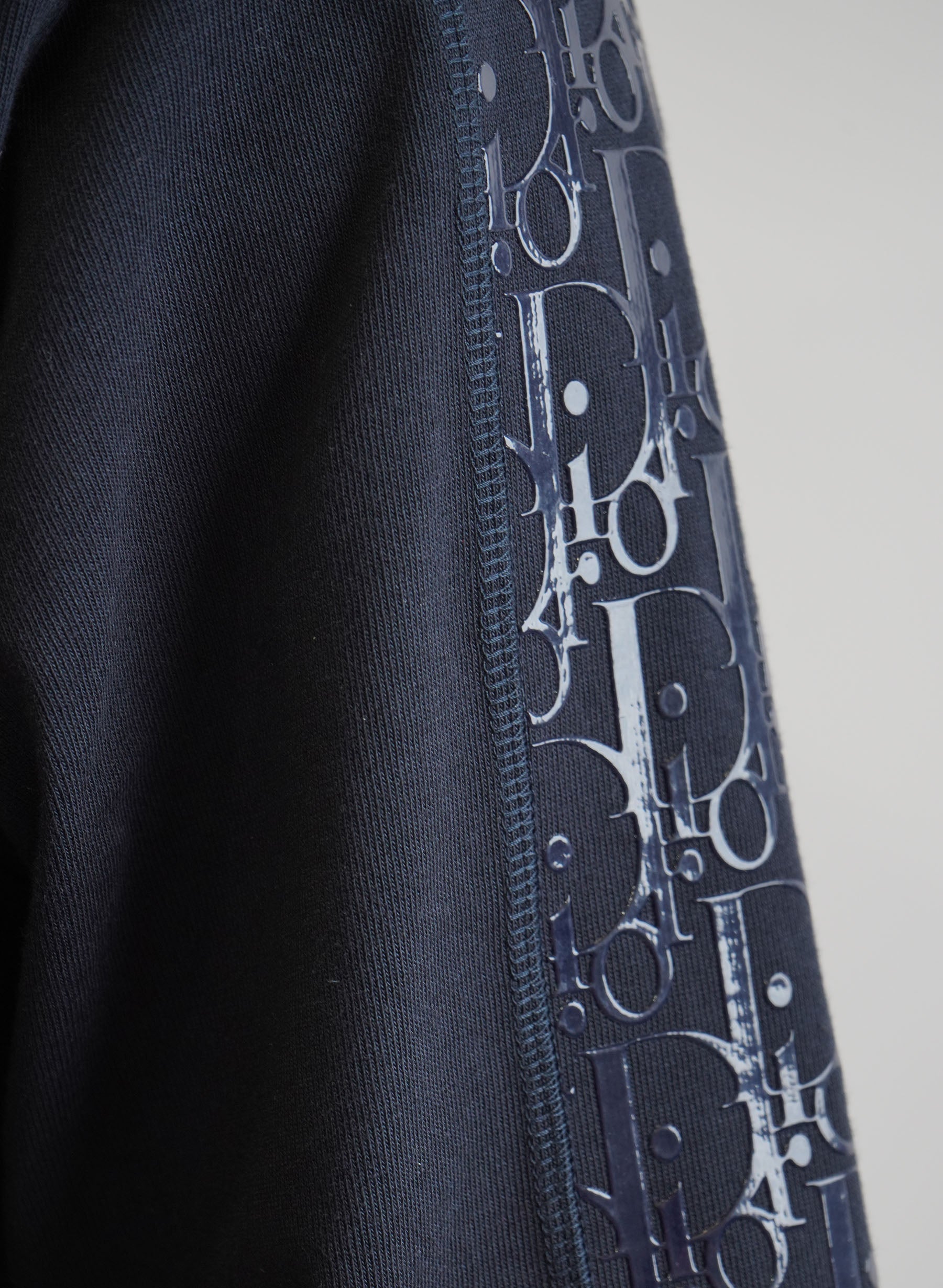 Sweat-shirt oversize Christian Dior à bande oblique