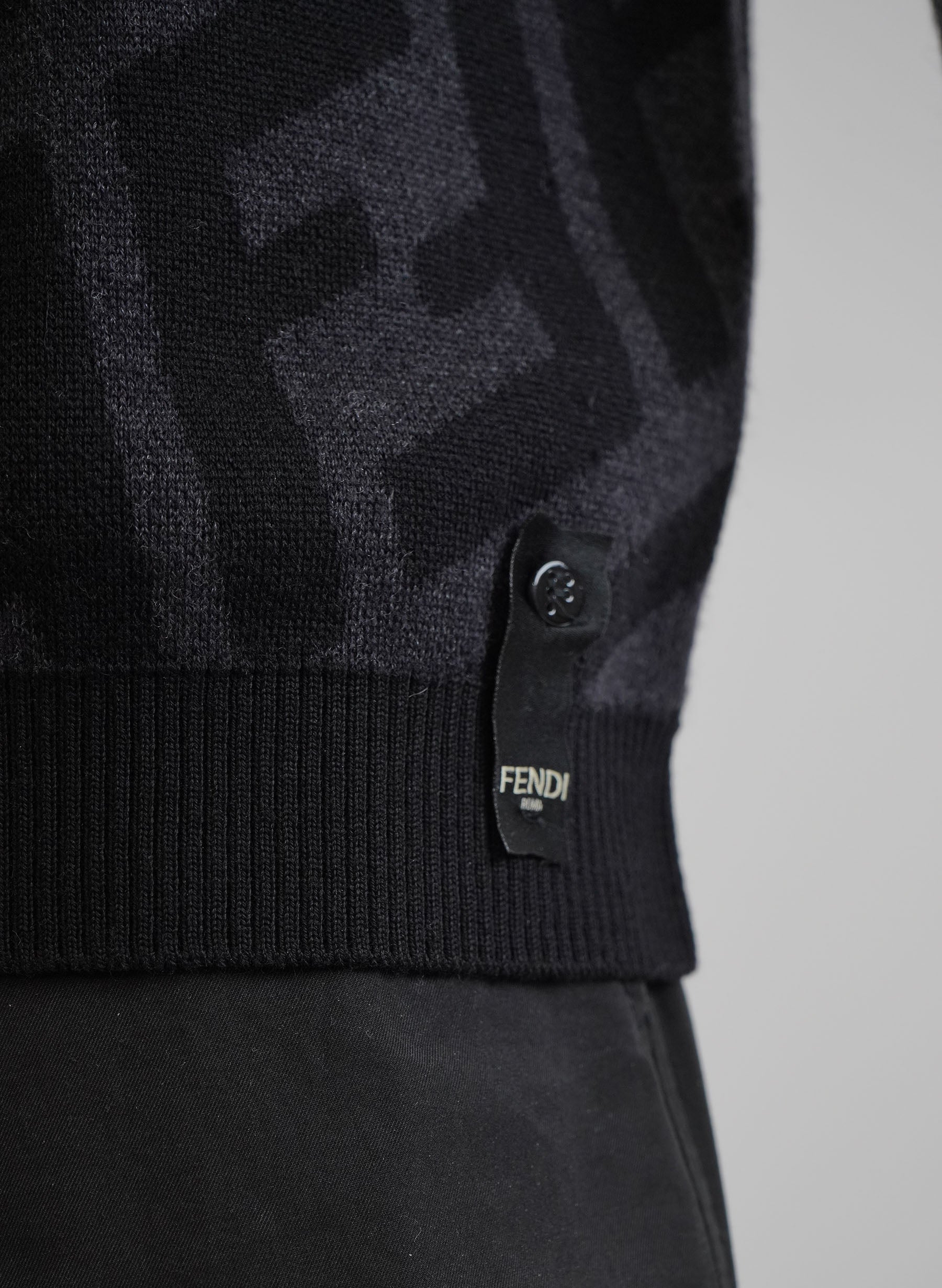 Pull Fendi à logo FF diagonal