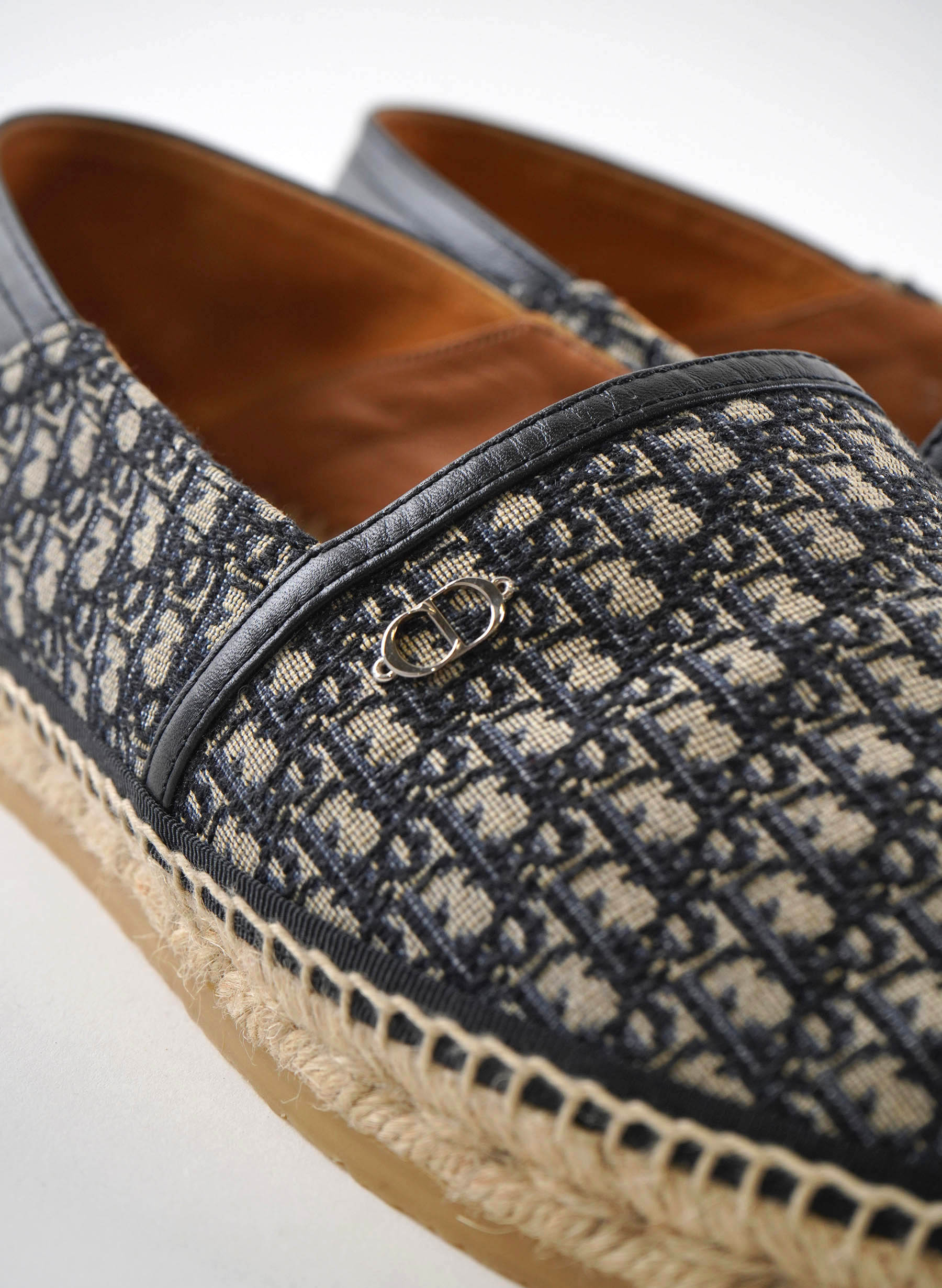 Christian Dior Espadrilles en toile à motif Diorissimo