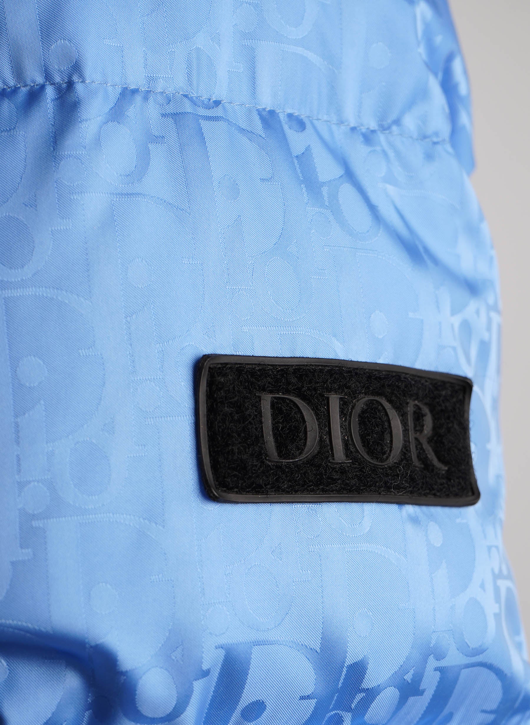 Doudoune Dior Oblique bleu clair
