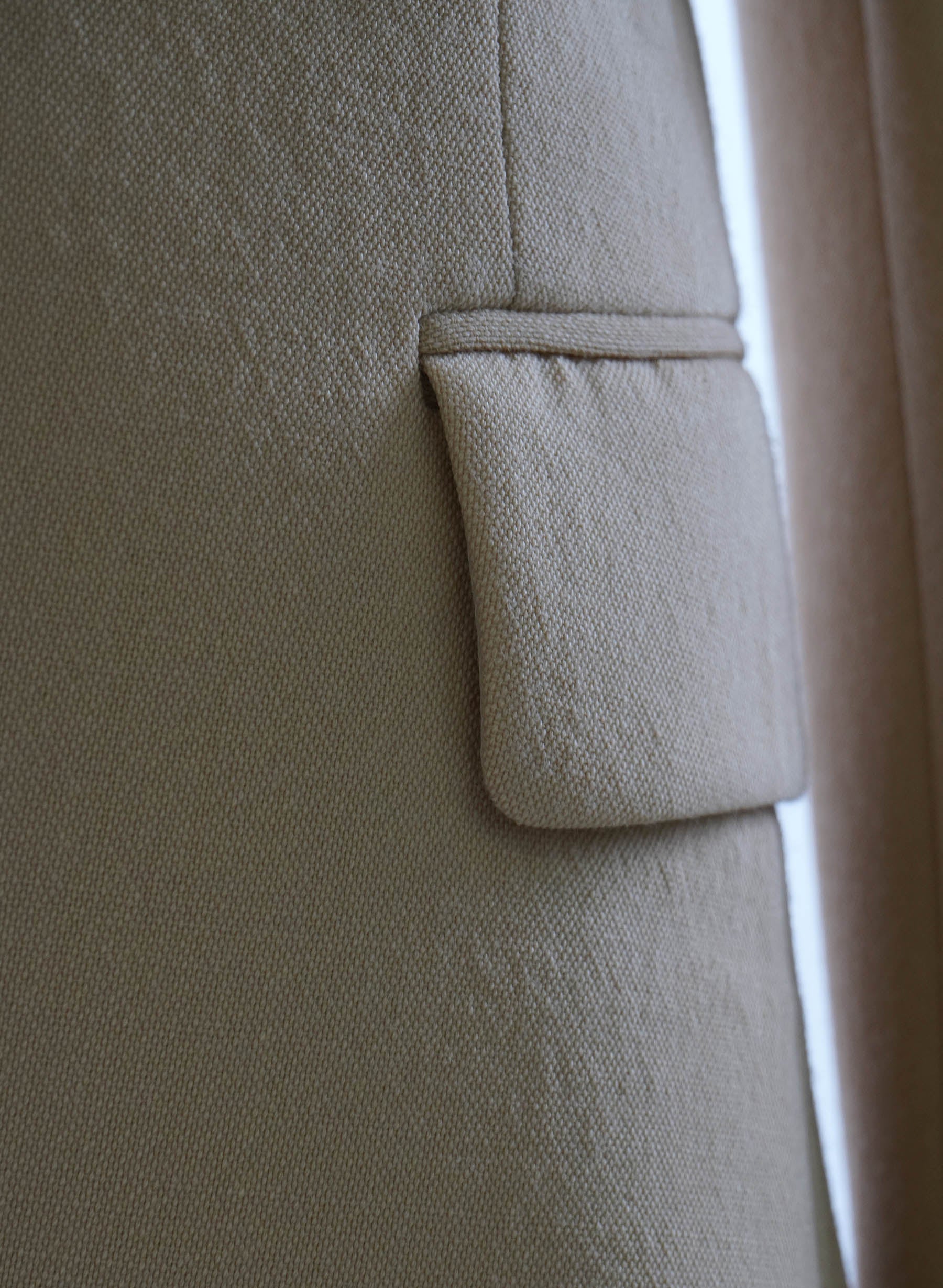 Blazer croisé jaune Balmain