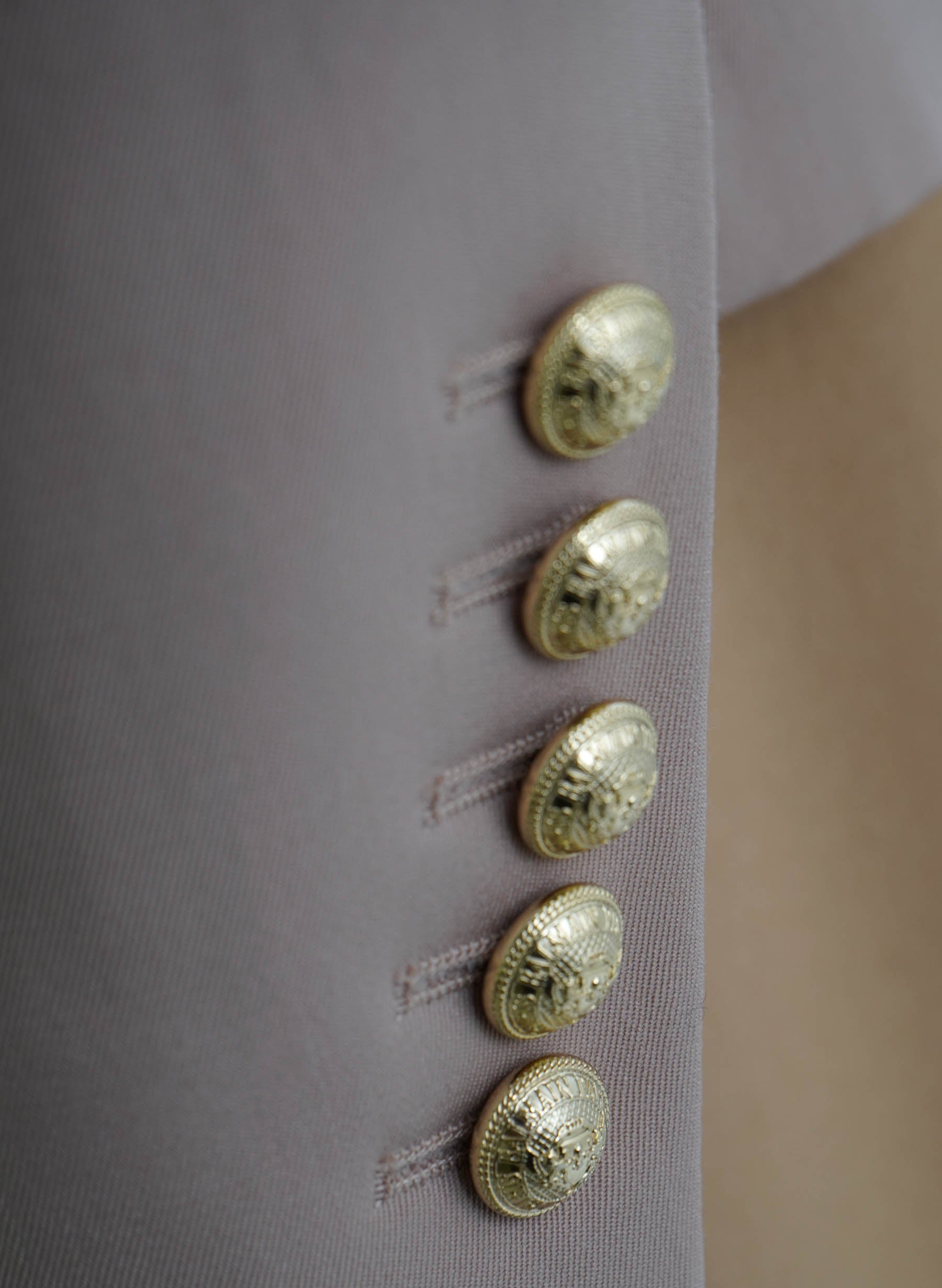 Blazer Balmain Nude à double boutonnage