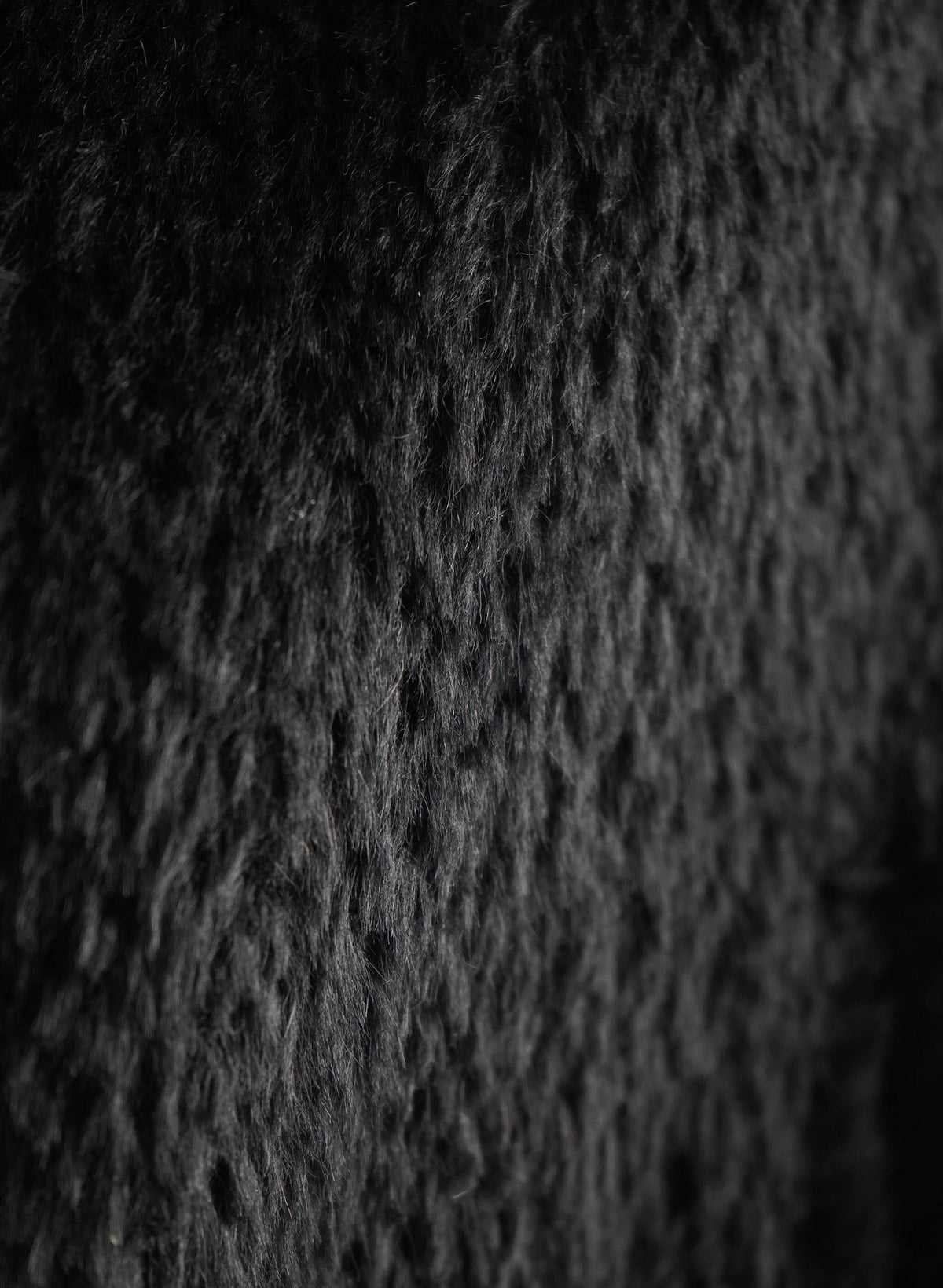 Manteau Max Mara en mélange d'alpaga noir