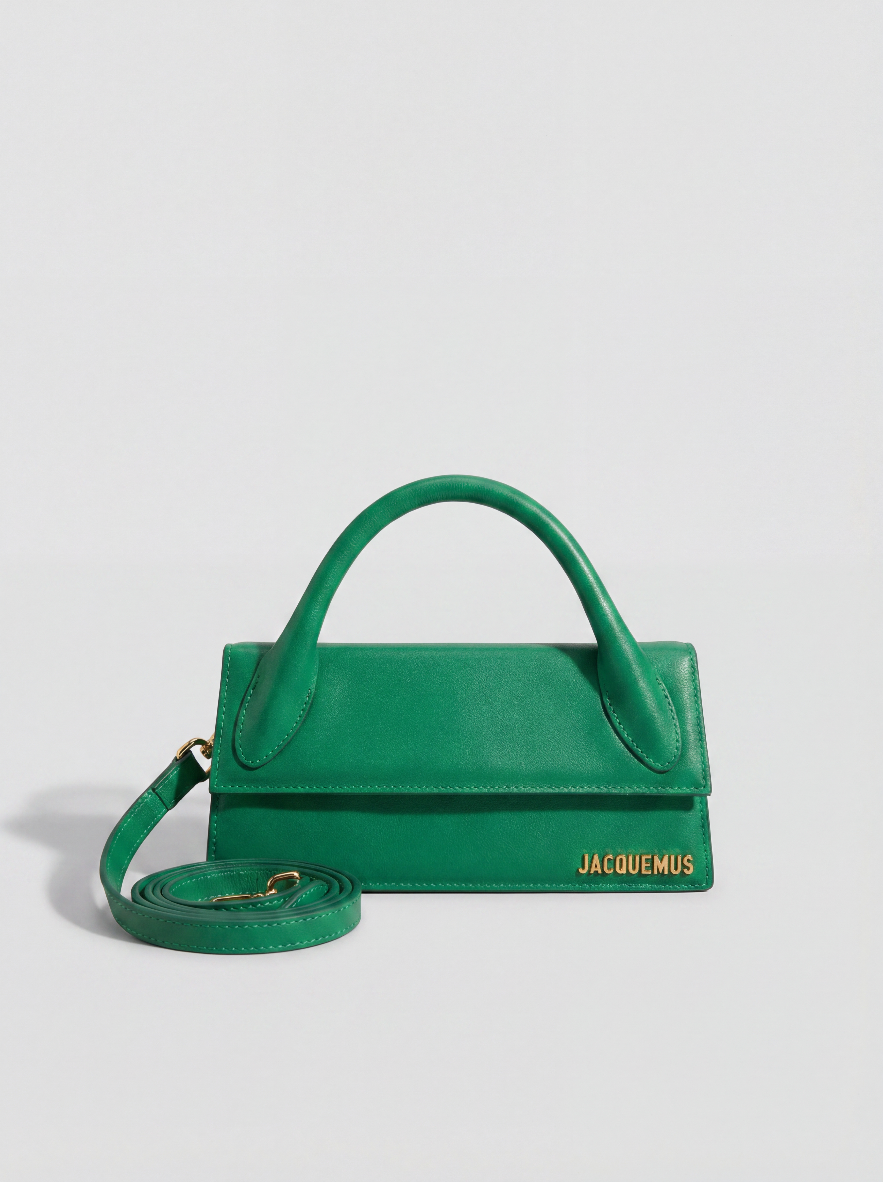 JACQUEMUS Green Nappa Leather Mini Bag