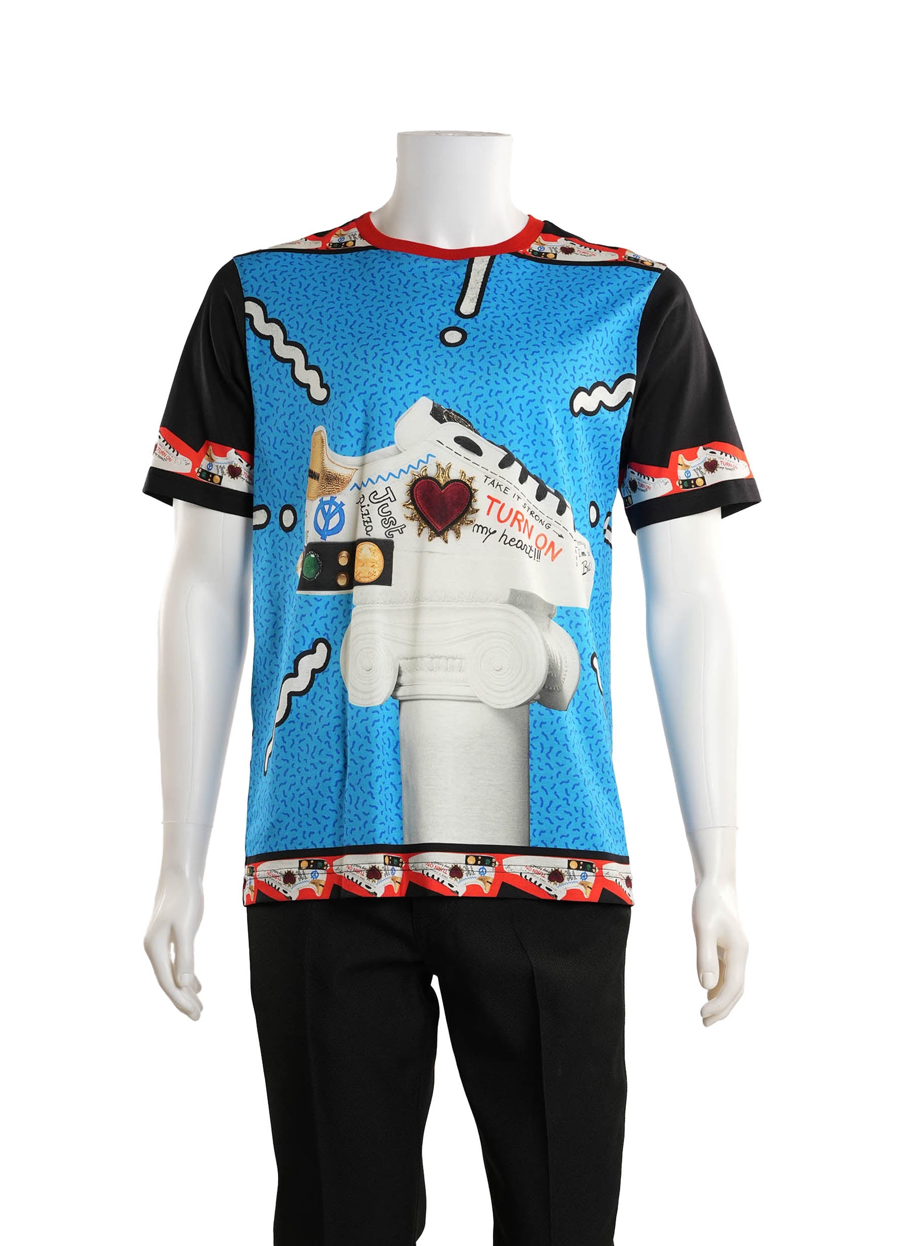 T-shirt en coton multicolore Dolce & Gabbana