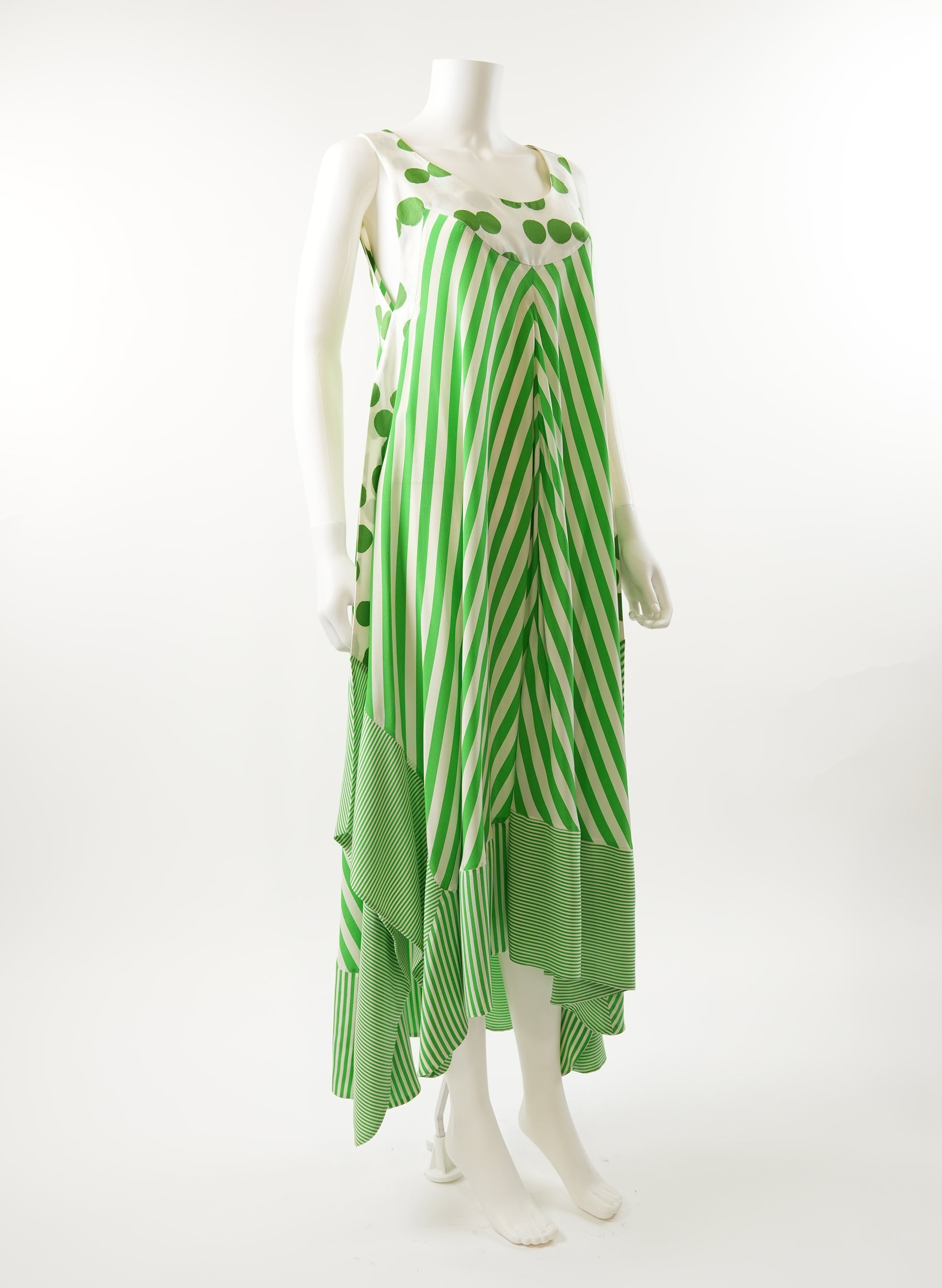 Robe sans manches en soie imprimée Antonio Marras