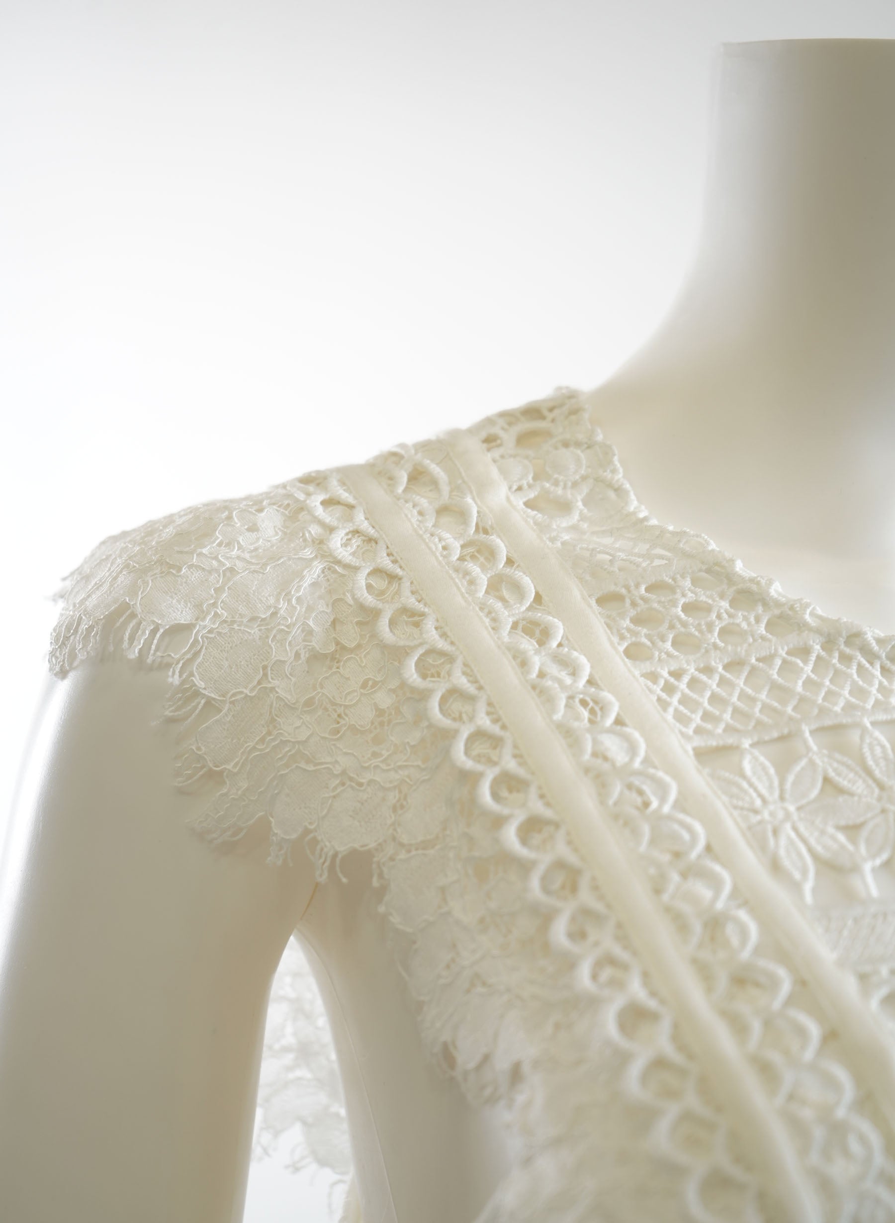 Robe longue en dentelle Burberry