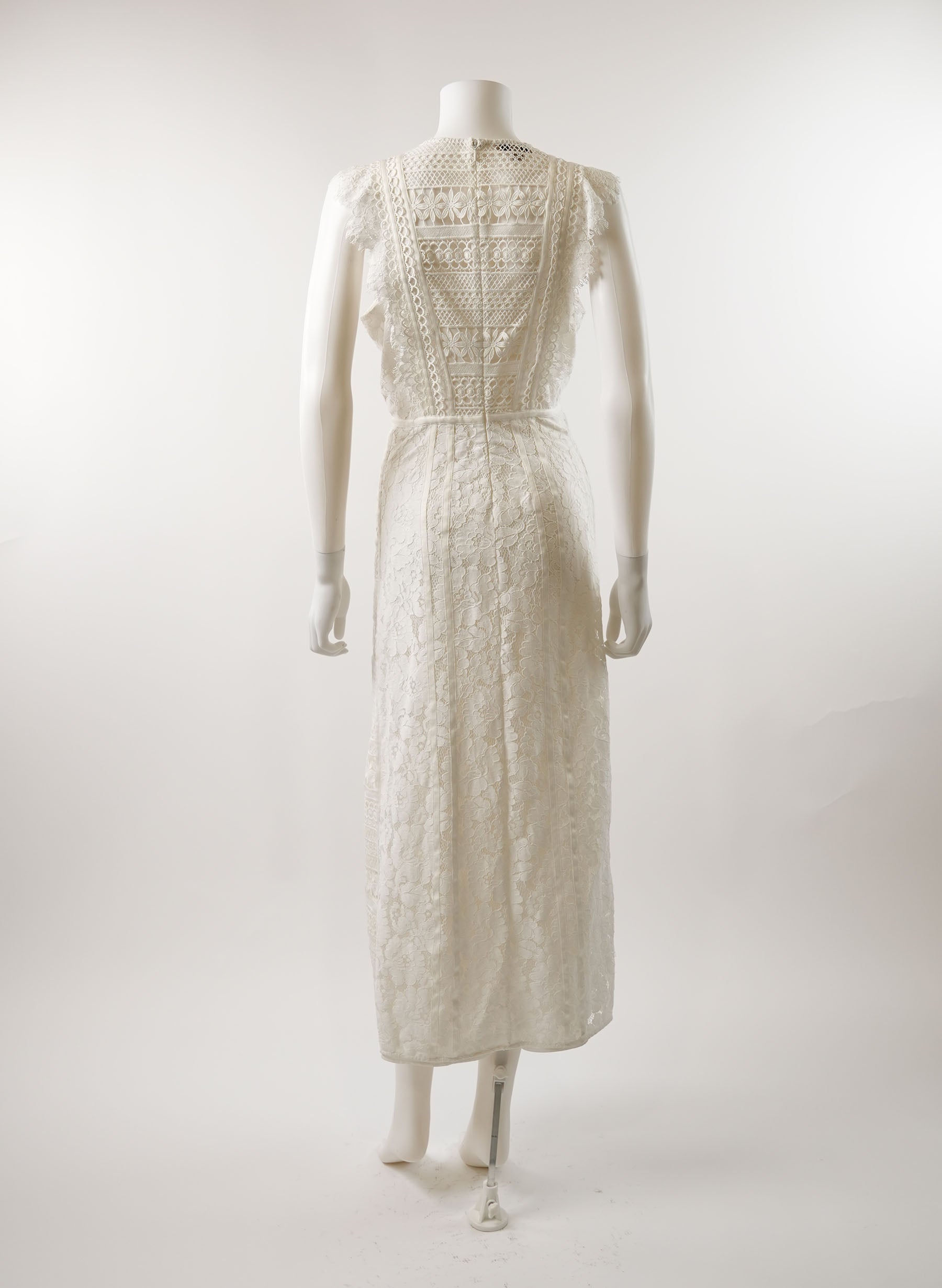 Robe longue en dentelle Burberry