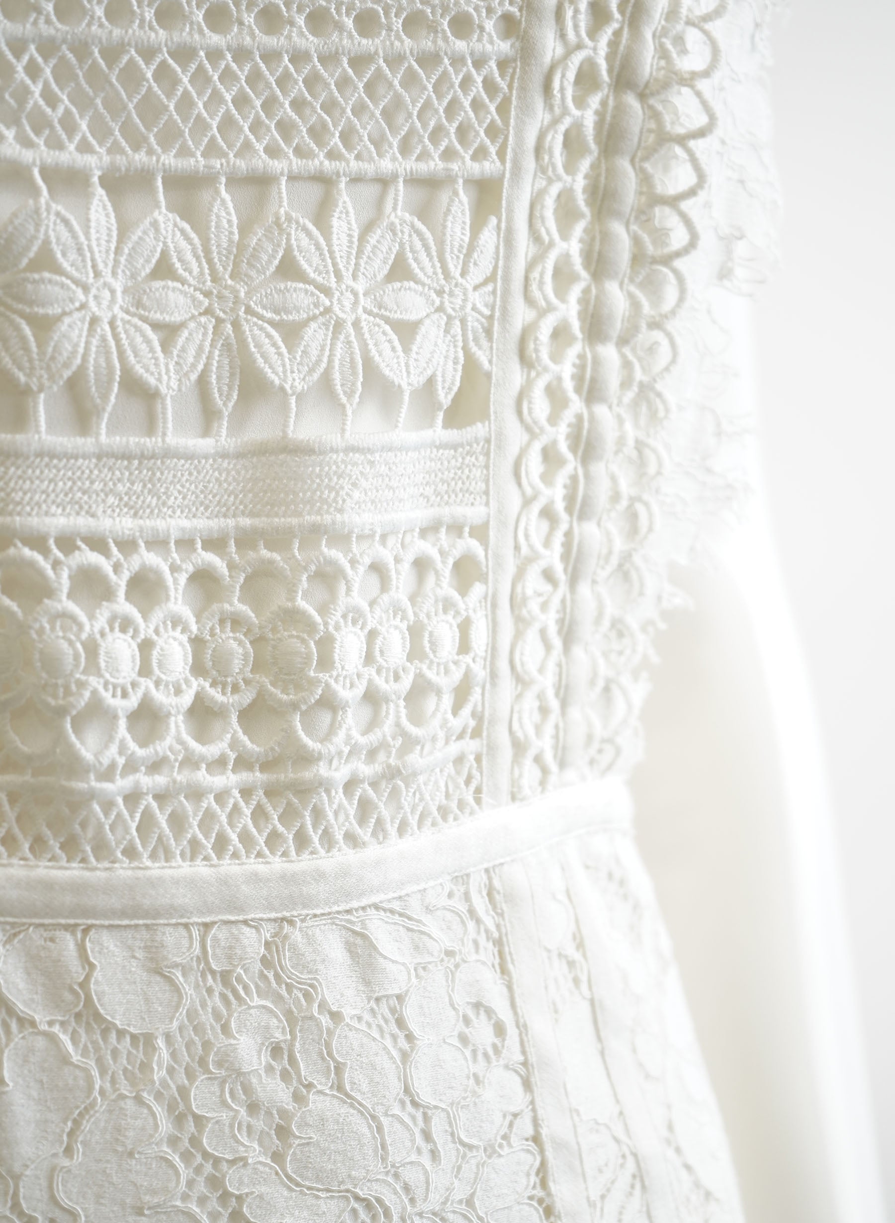 Robe longue en dentelle Burberry