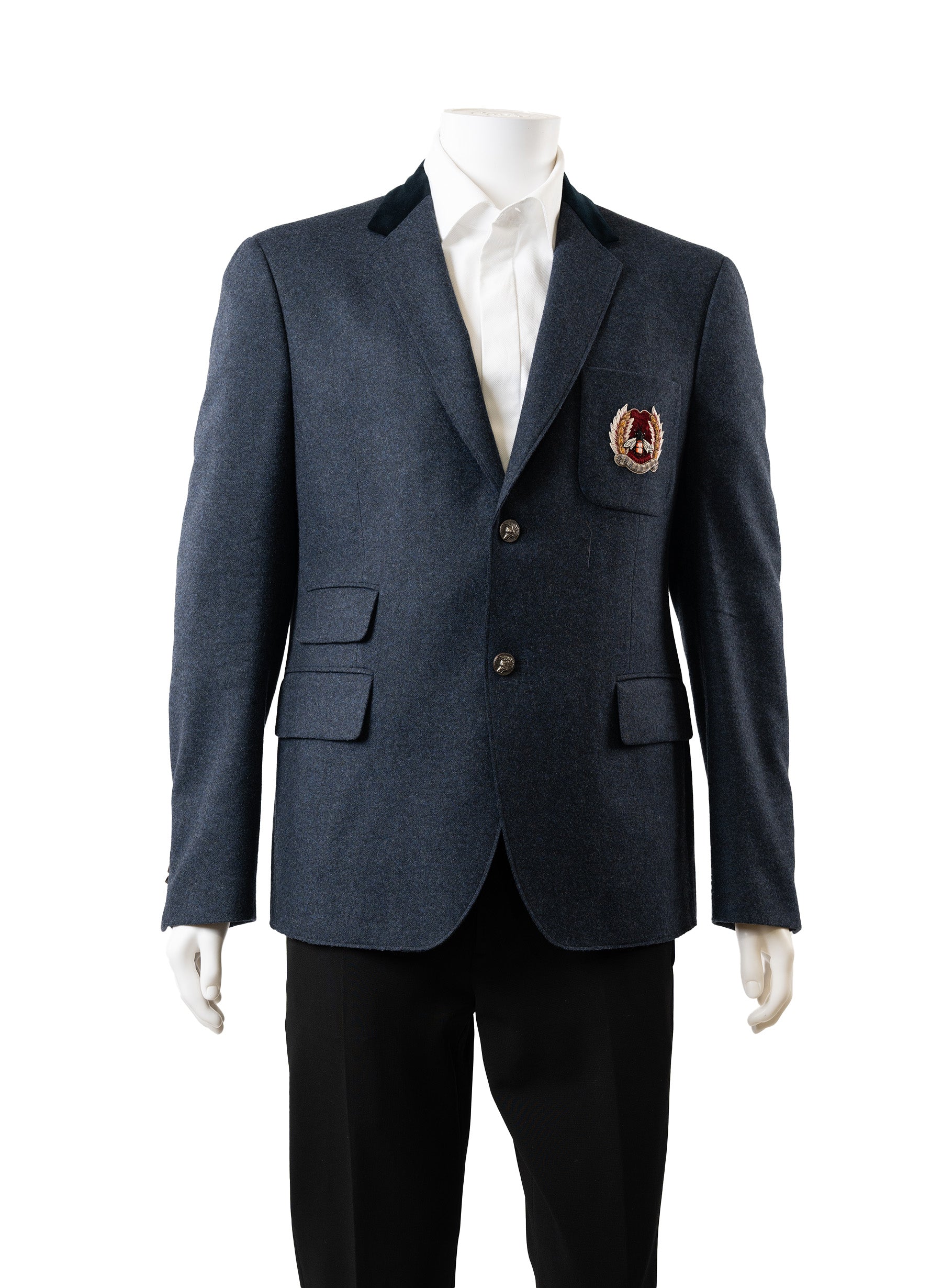 Gucci Cambridge Felt Jacket with Crest