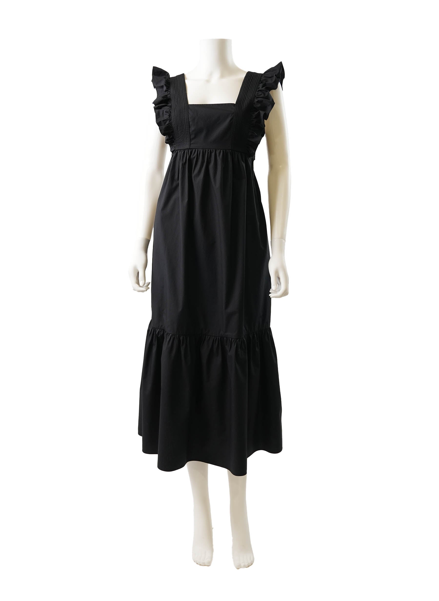 Robe midi en popeline Self Portrait