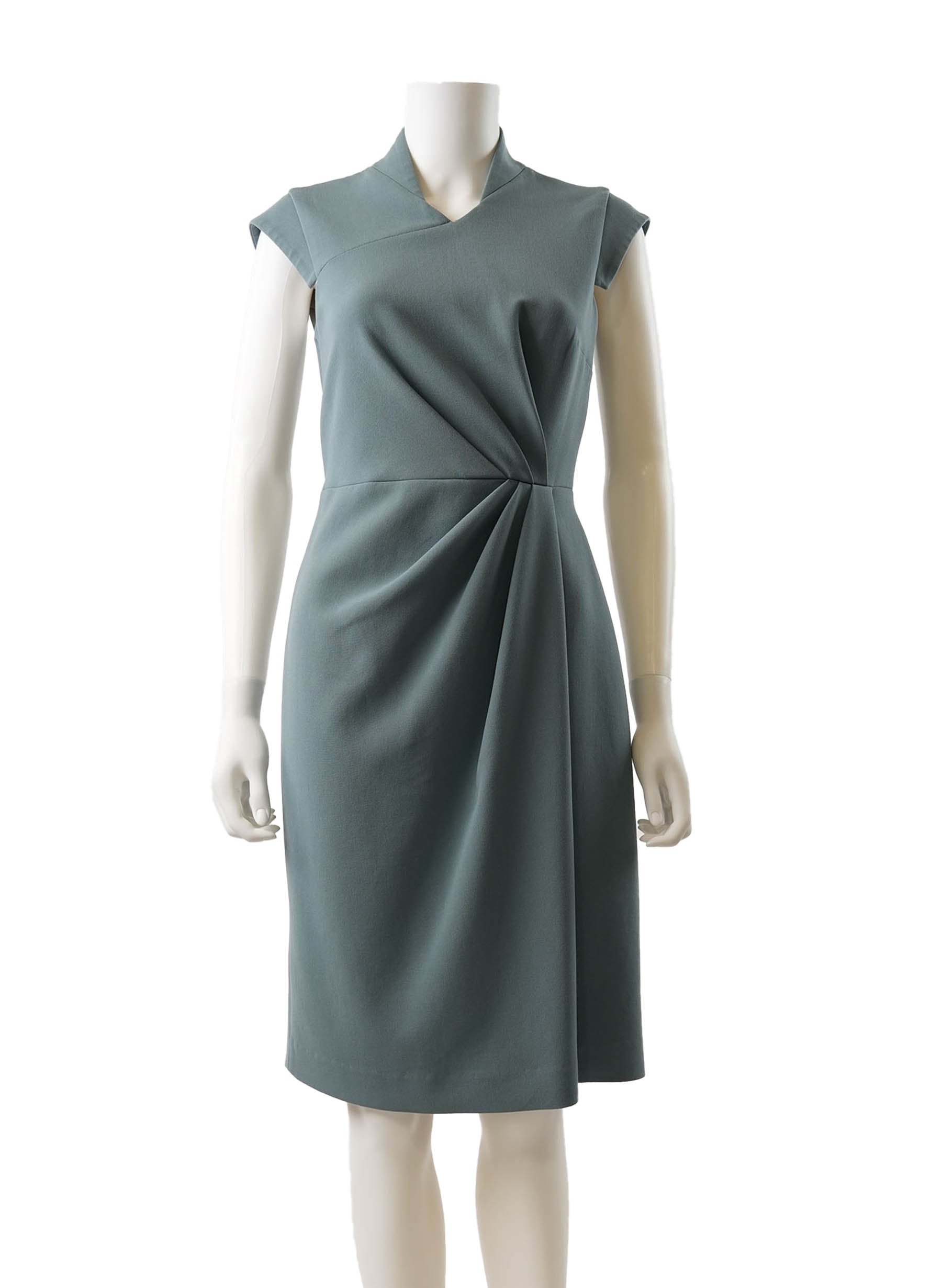 Robe à manches courtes repliées