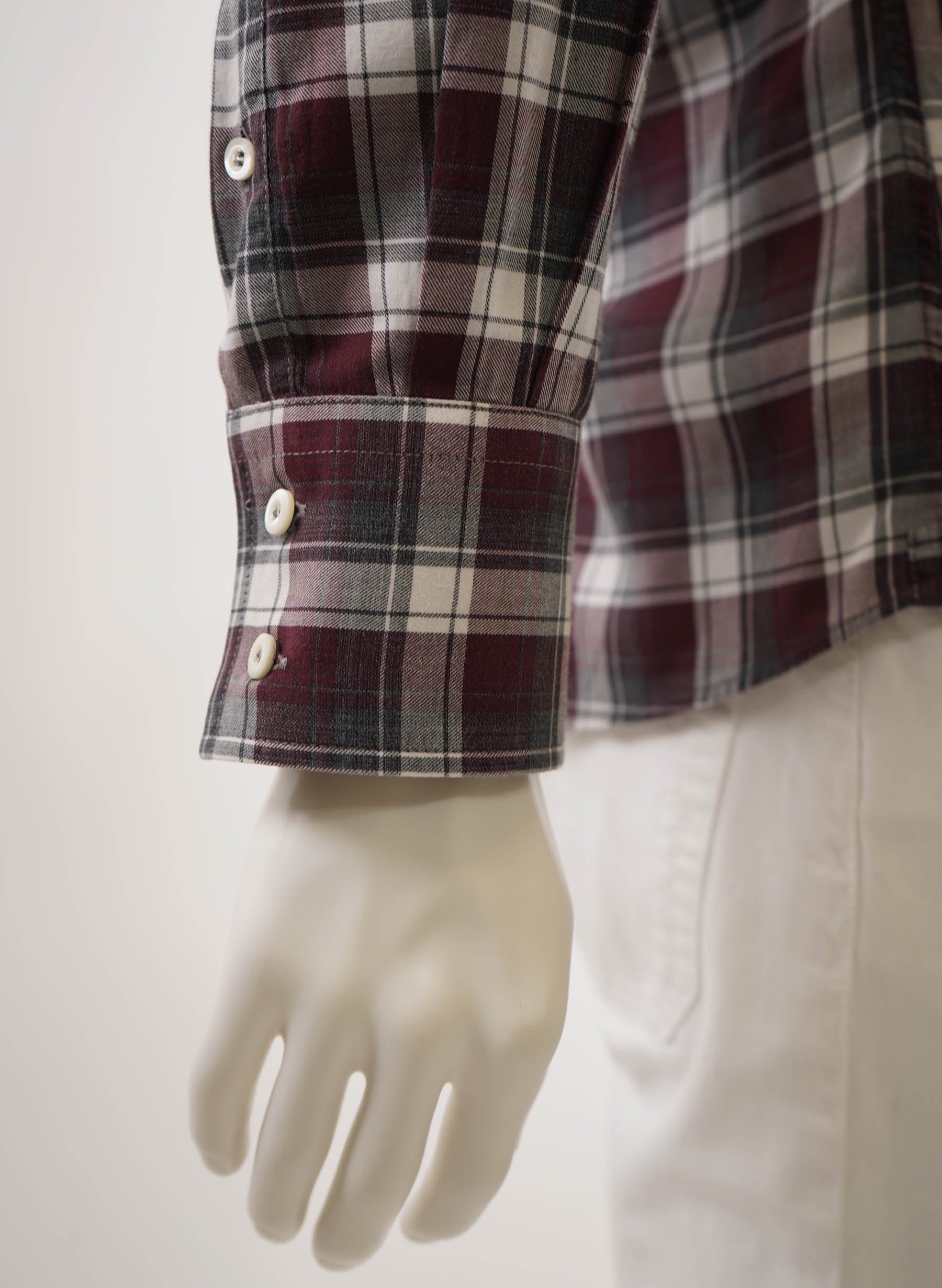 Brunello Cucinelli Plaid Print Long Sleeve Shirt